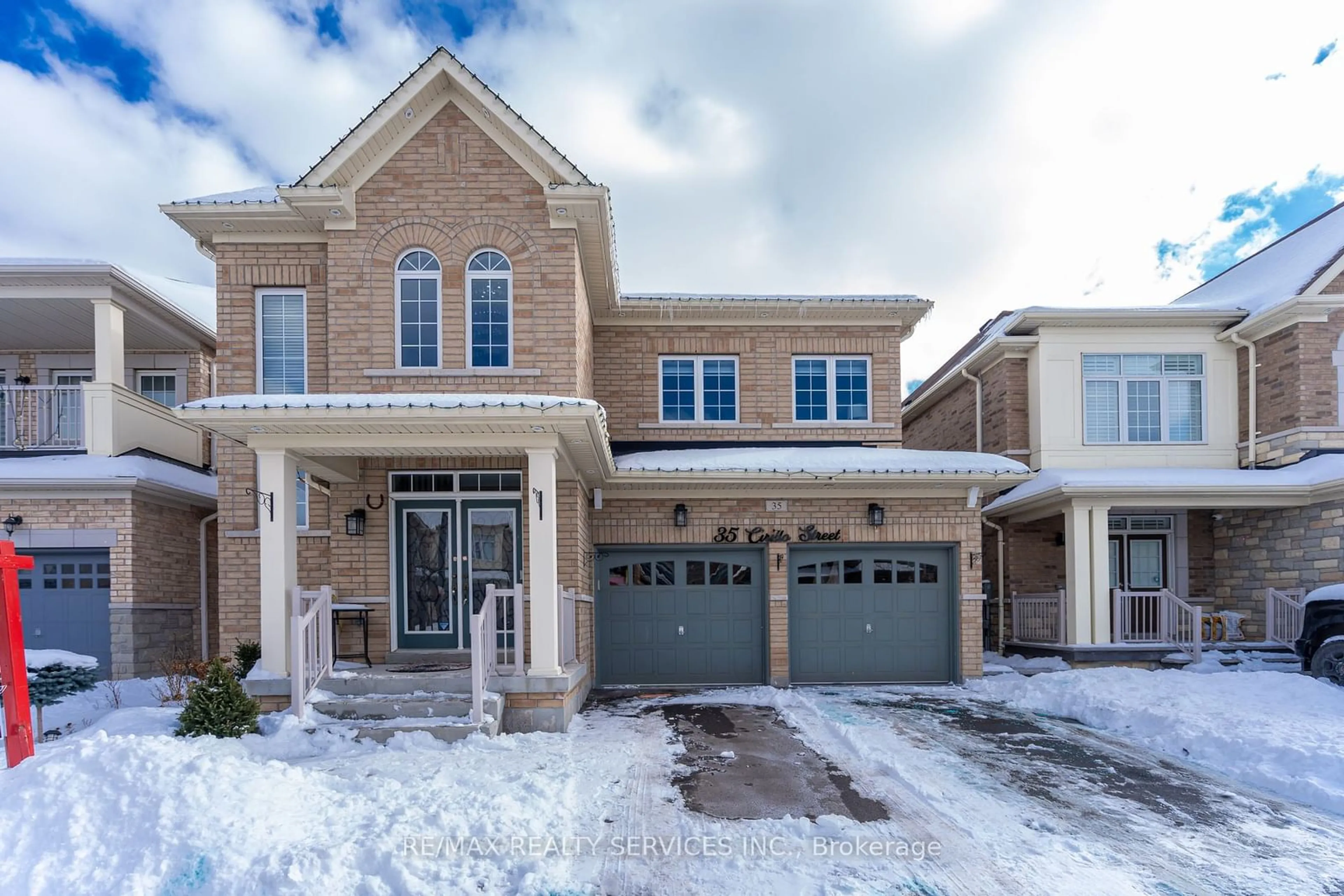 Home with brick exterior material, street for 35 Cirillo St, Brampton Ontario L6X 4N5