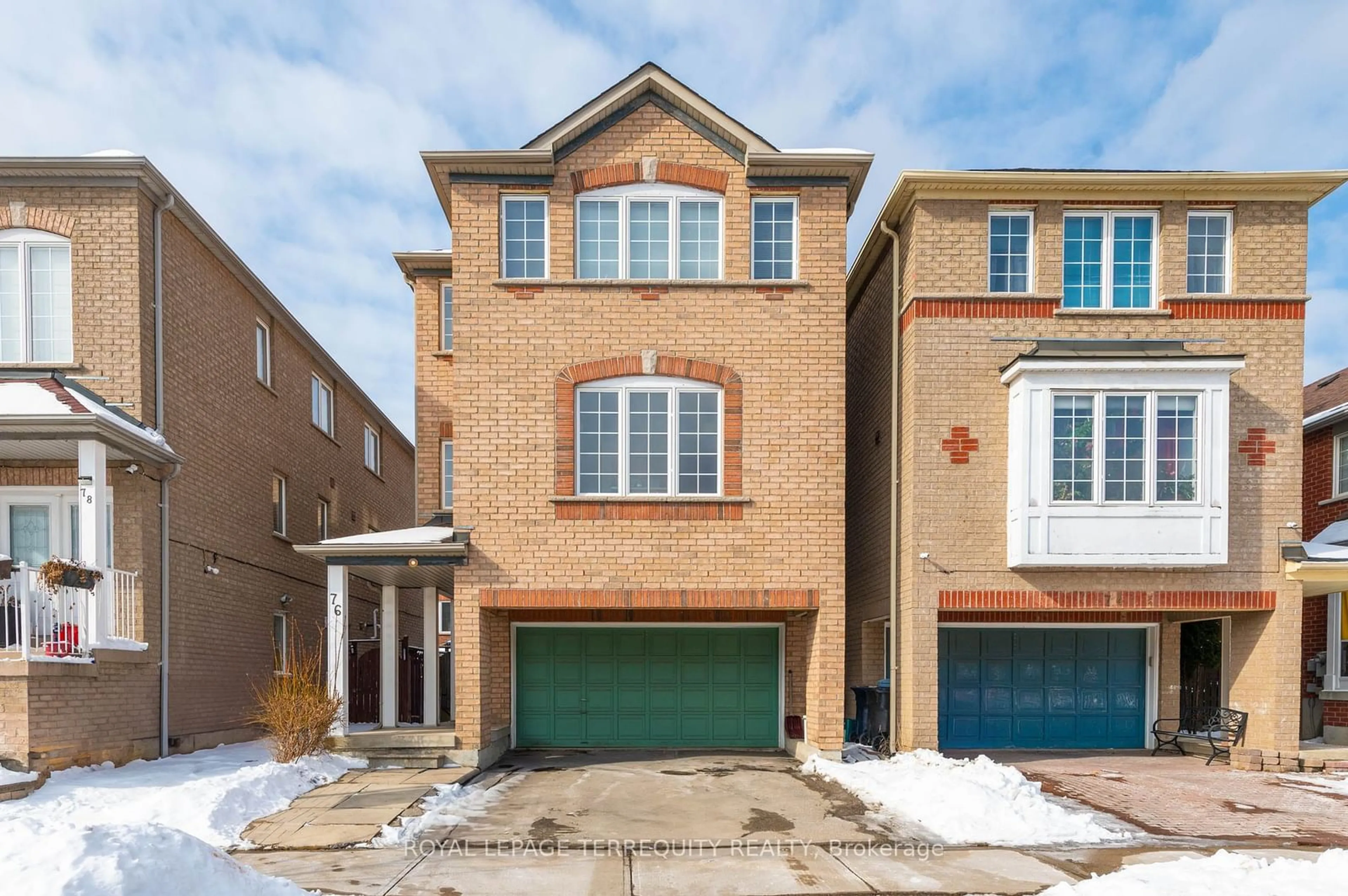 Home with brick exterior material, street for 76 Touchstone Dr, Toronto Ontario M6M 5K9