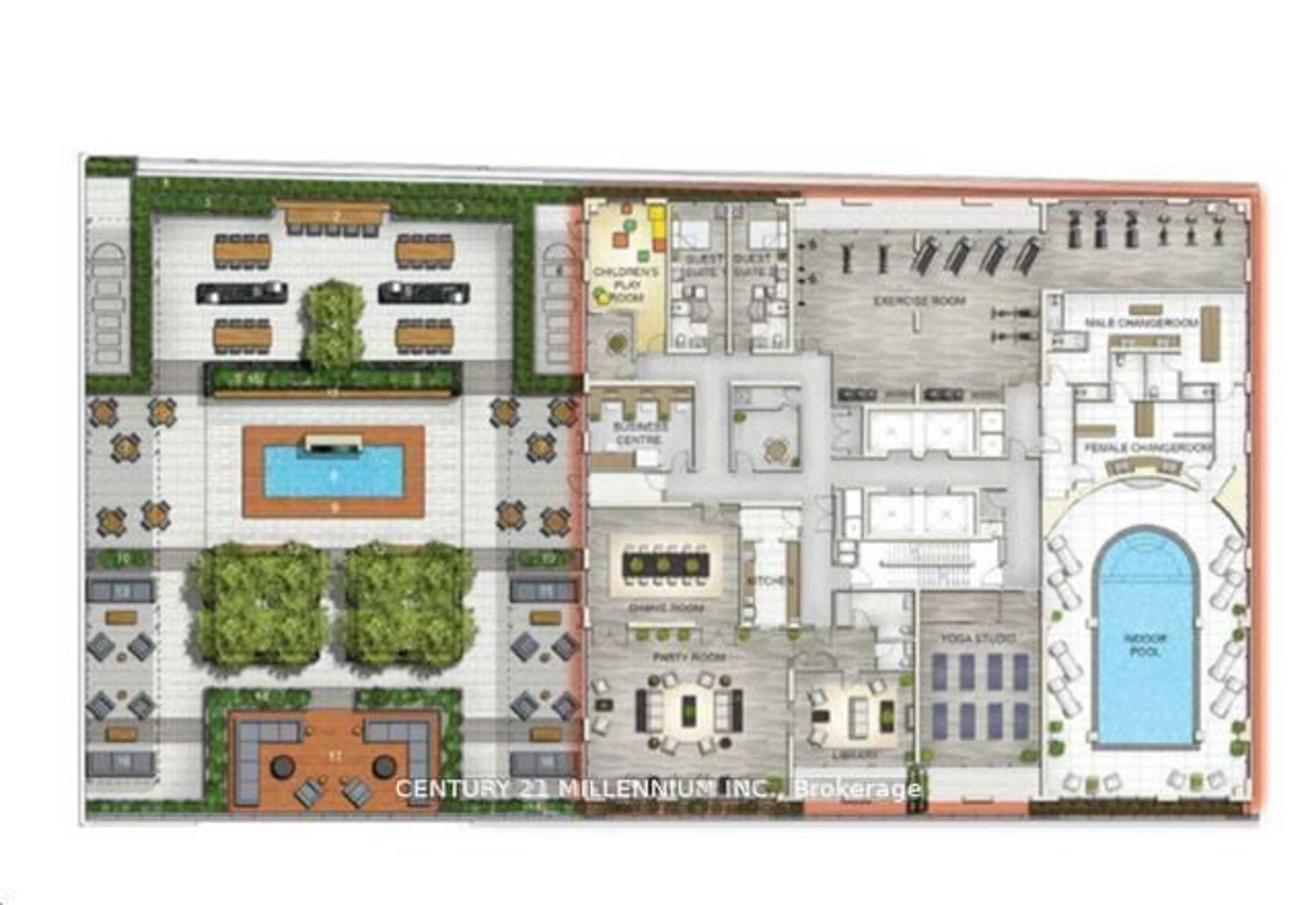 Floor plan for 1926 Lakeshore Blvd #3009, Toronto Ontario M6S 1A1