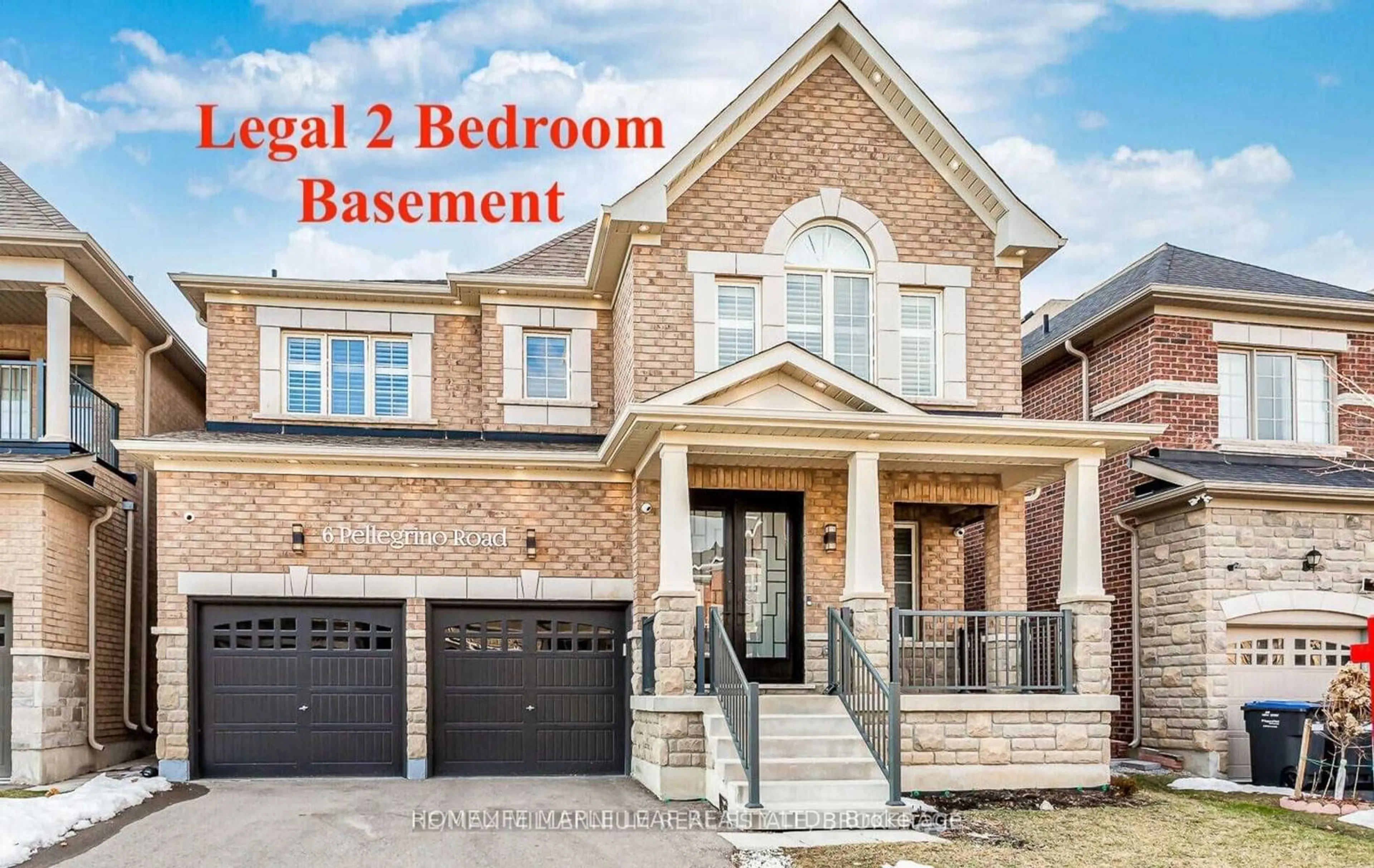 Home with brick exterior material, street for 6 Pellegrino Rd, Brampton Ontario L7A 4V5