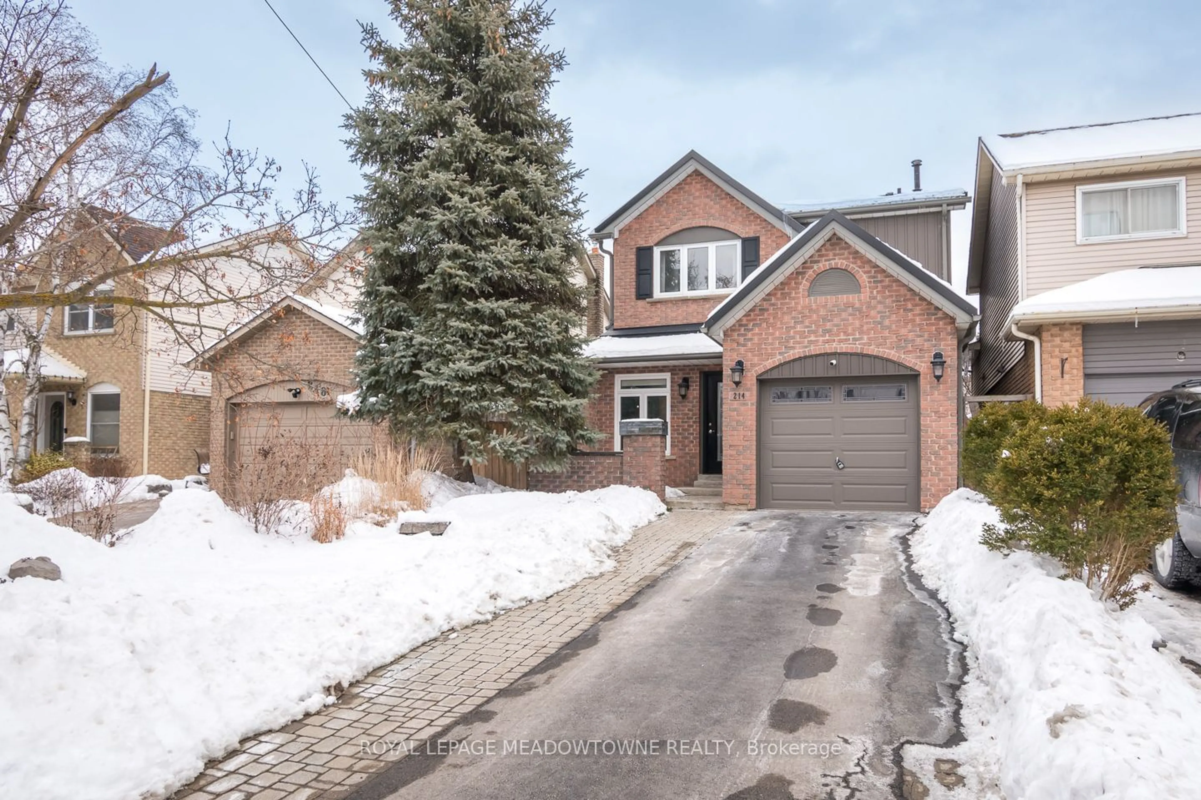 Home with brick exterior material, street for 214 Harvest Dr, Milton Ontario L9T 4T3