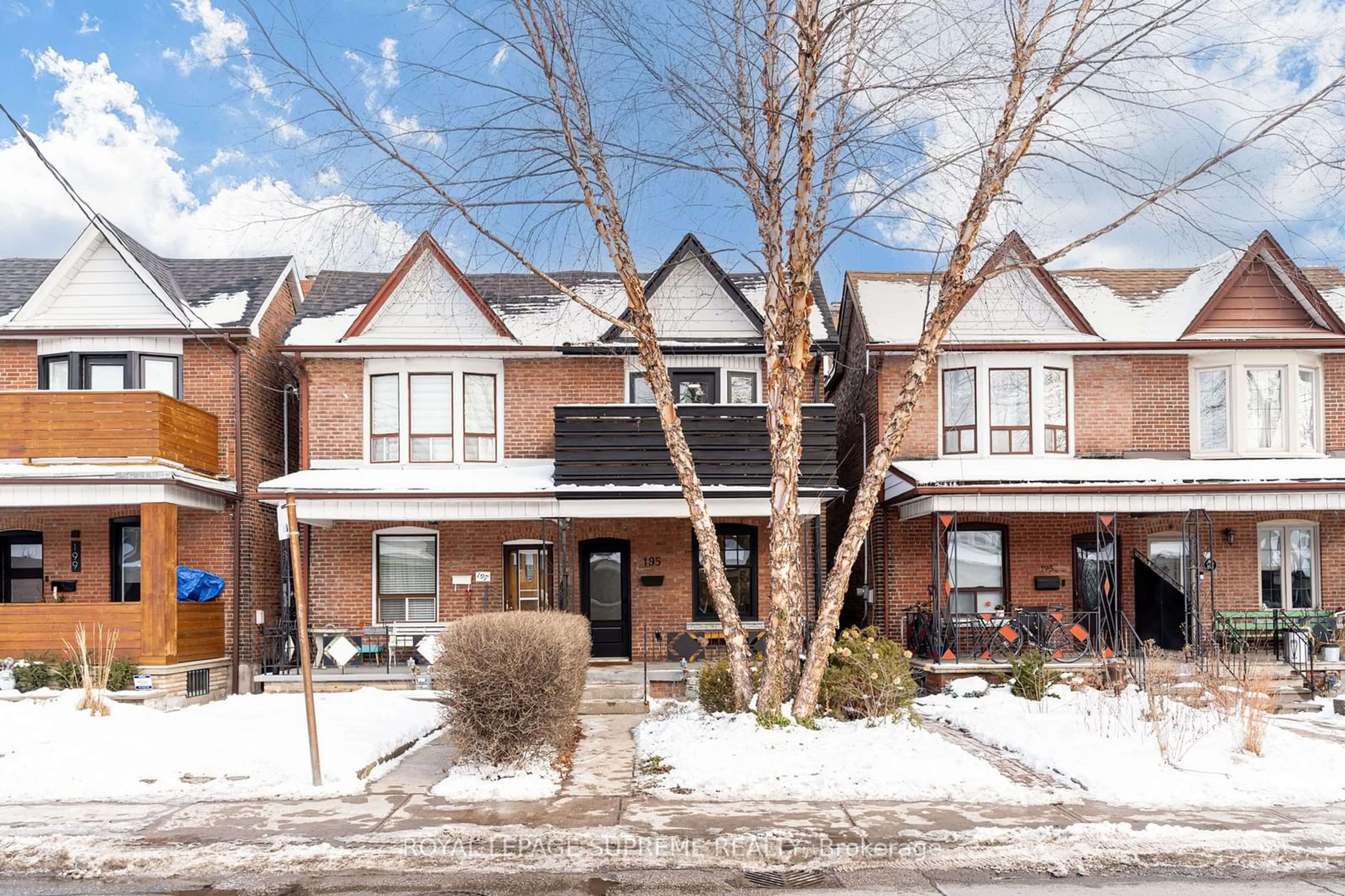 Home with brick exterior material, street for 195 Symington Ave, Toronto Ontario M6P 3W5