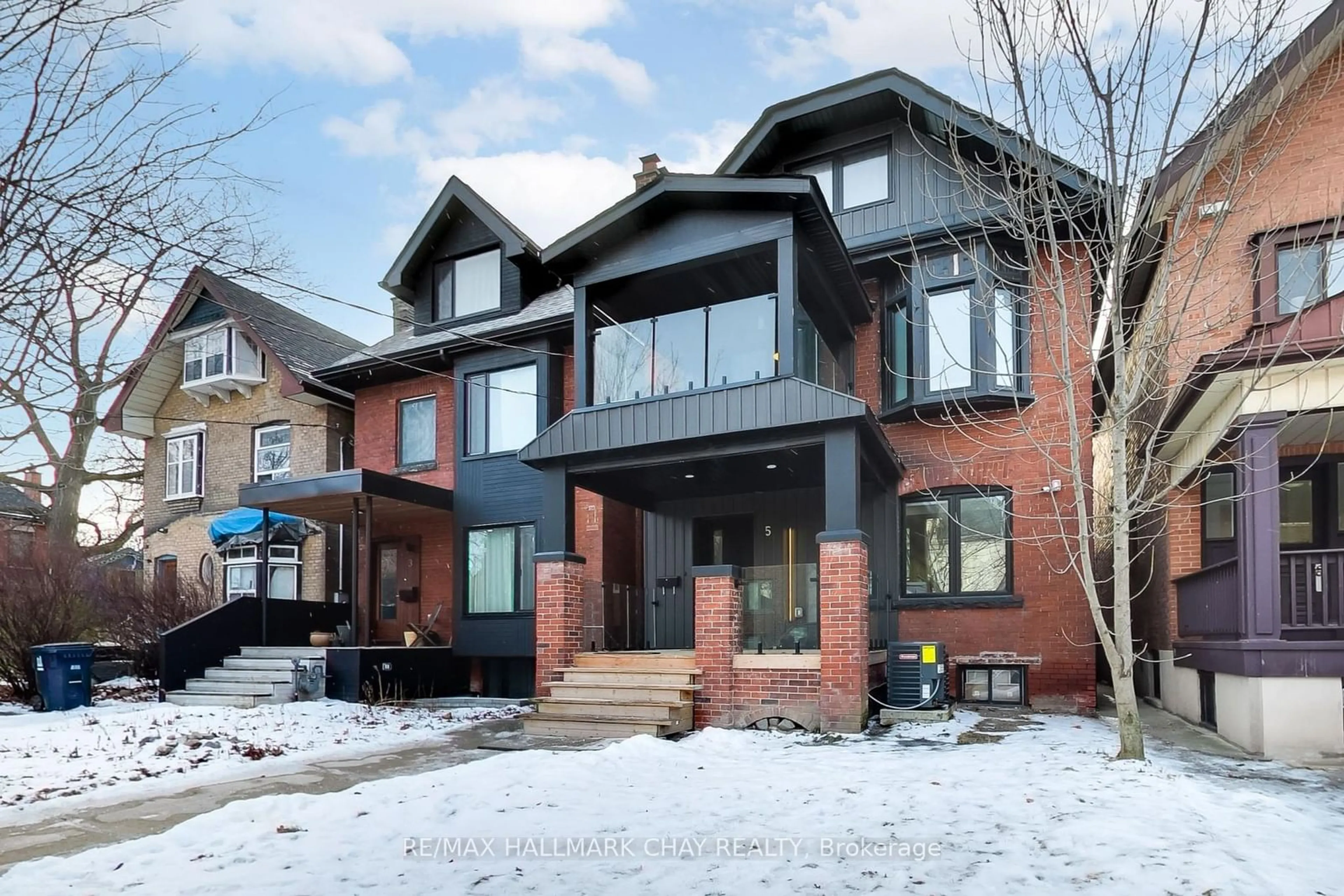 Home with brick exterior material, street for 5 Harvard Ave, Toronto Ontario M6R 1C5