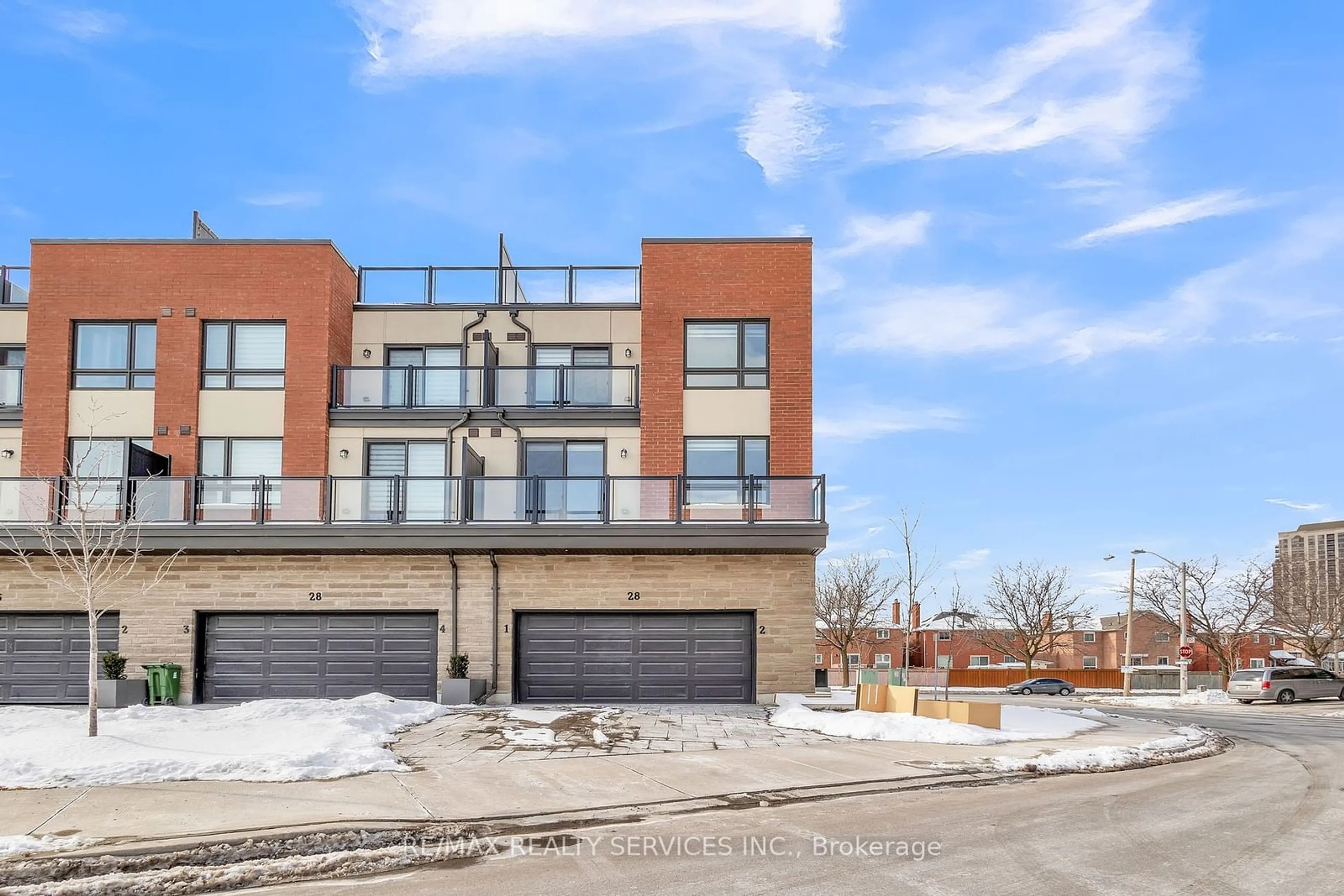 Home with brick exterior material, street for 28 Humberwood Blvd #2, Toronto Ontario M9W 0G1