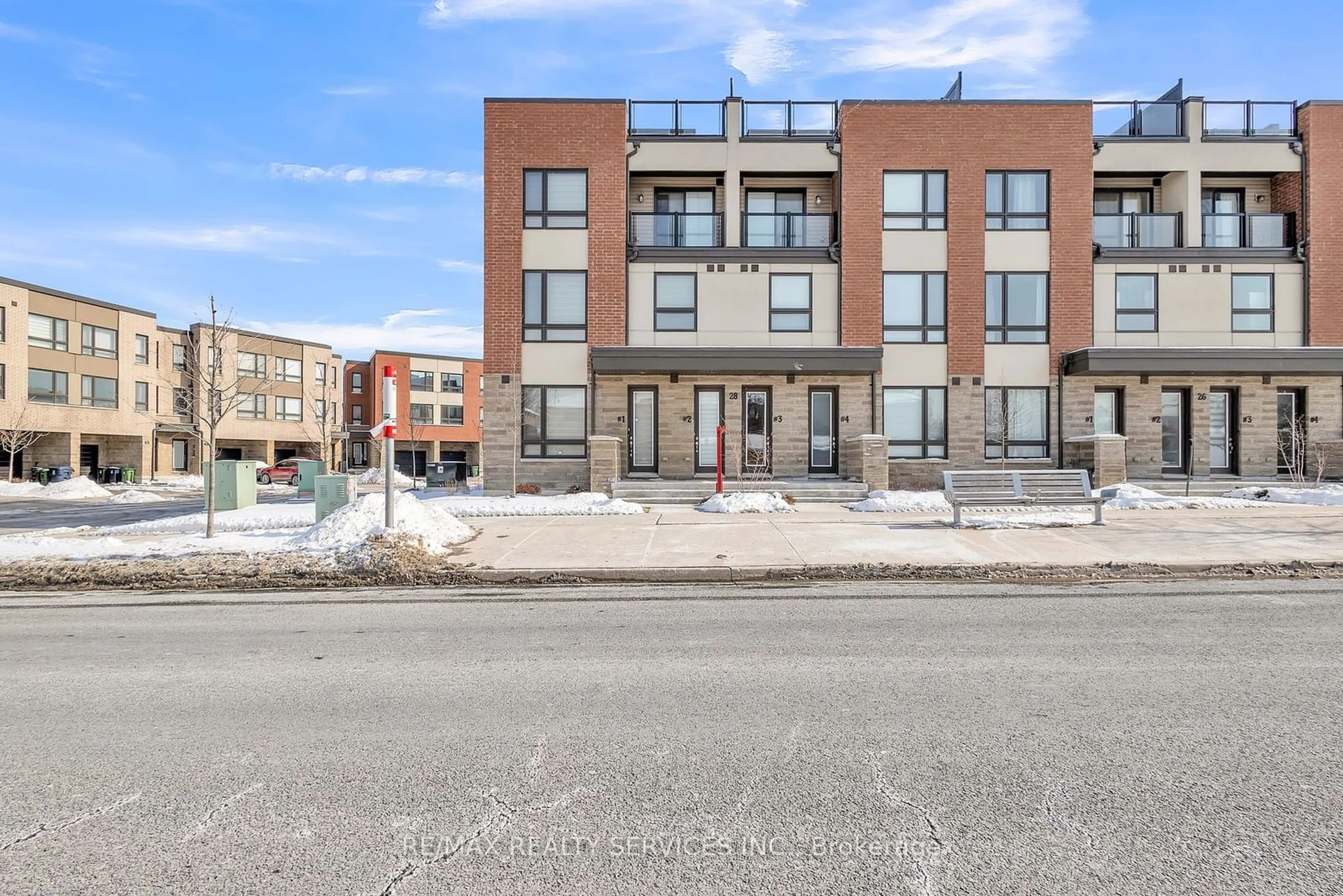 Home with brick exterior material, street for 28 Humberwood Blvd #2, Toronto Ontario M9W 0G1