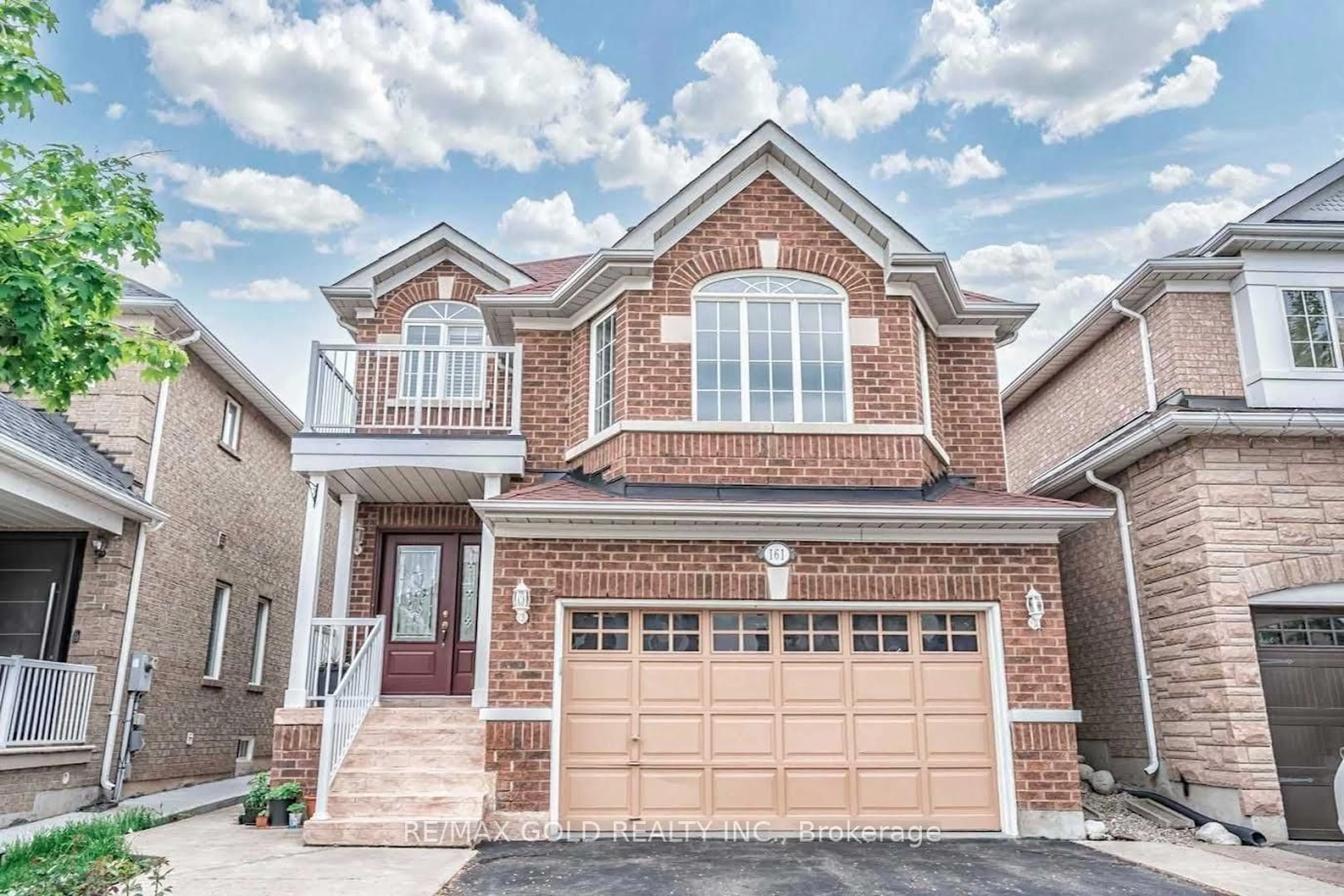 Home with brick exterior material, street for 161 Binder Twine Tr, Brampton Ontario L6X 4V6