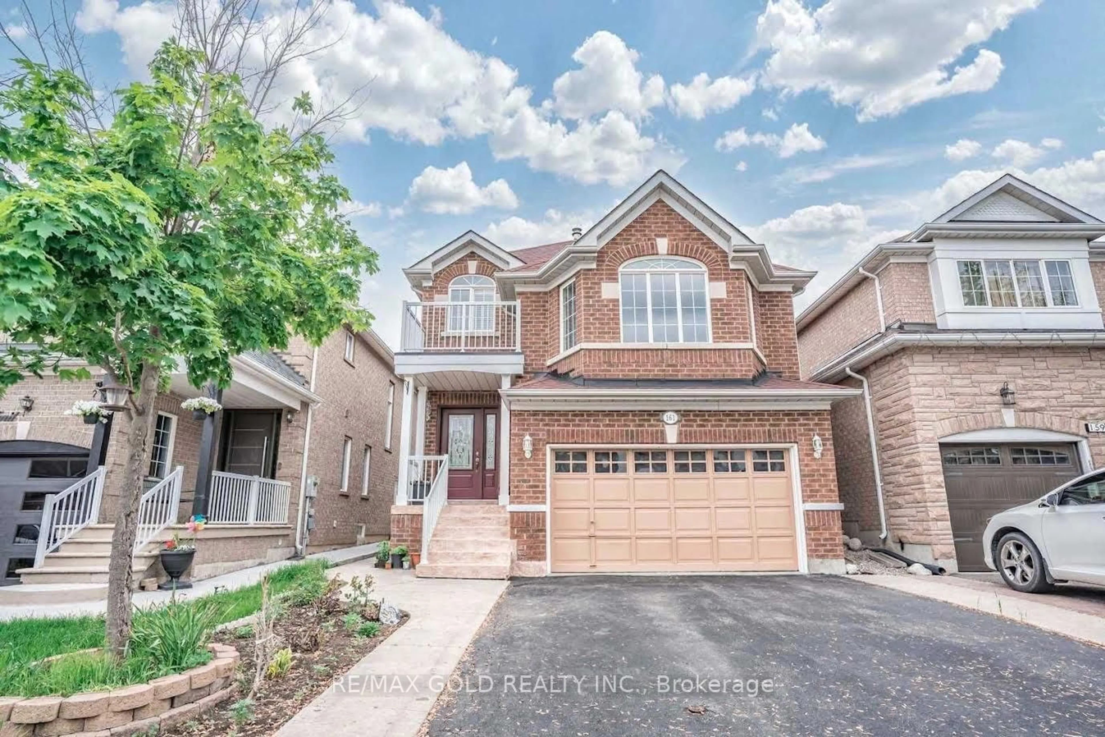 Home with brick exterior material, street for 161 Binder Twine Tr, Brampton Ontario L6X 4V6