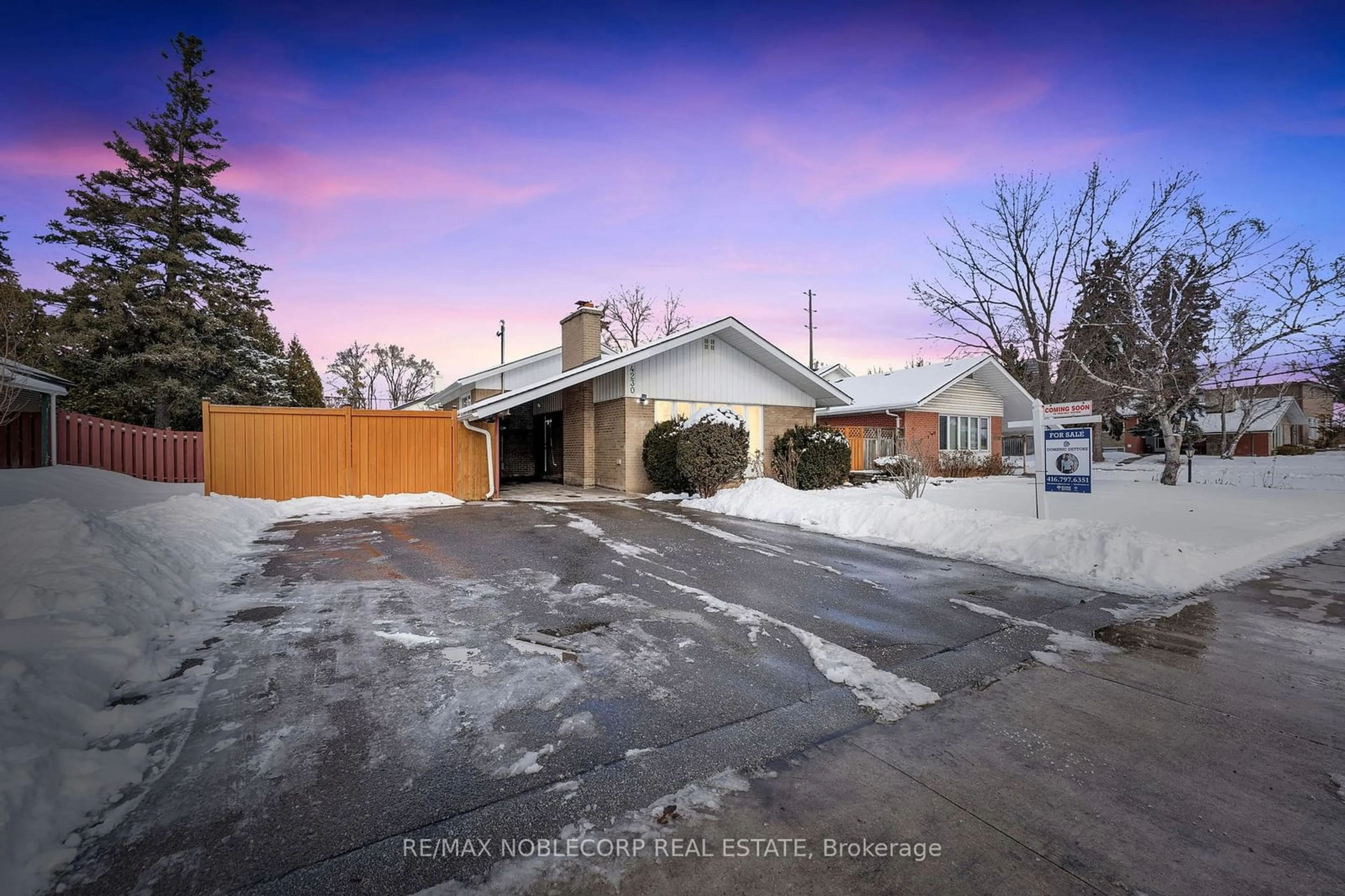 A pic from outside/outdoor area/front of a property/back of a property/a pic from drone, street for 4230 Bloor St, Toronto Ontario M9C 1Z7