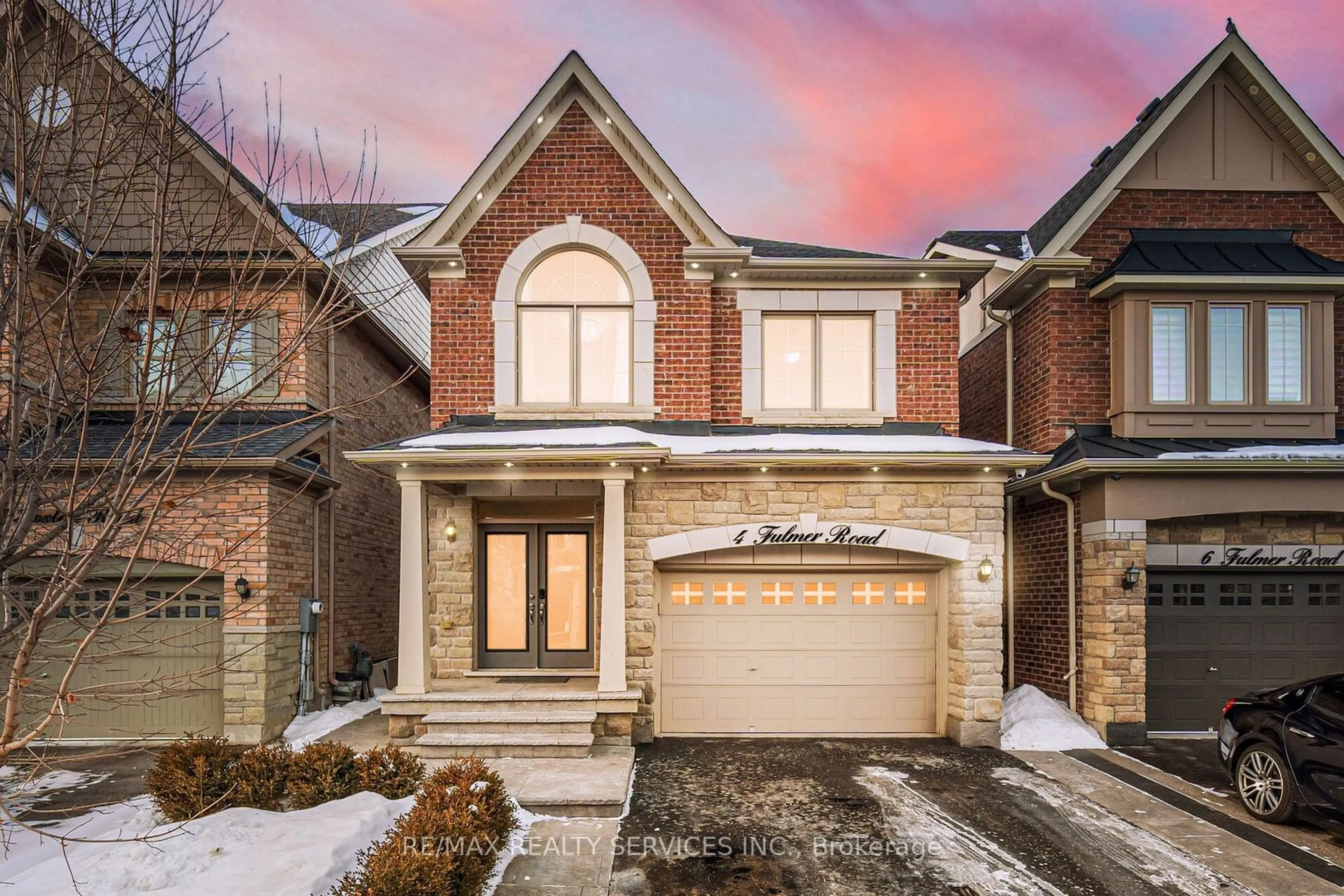 Home with brick exterior material, street for 4 Fulmer Rd, Brampton Ontario L7A 4L9