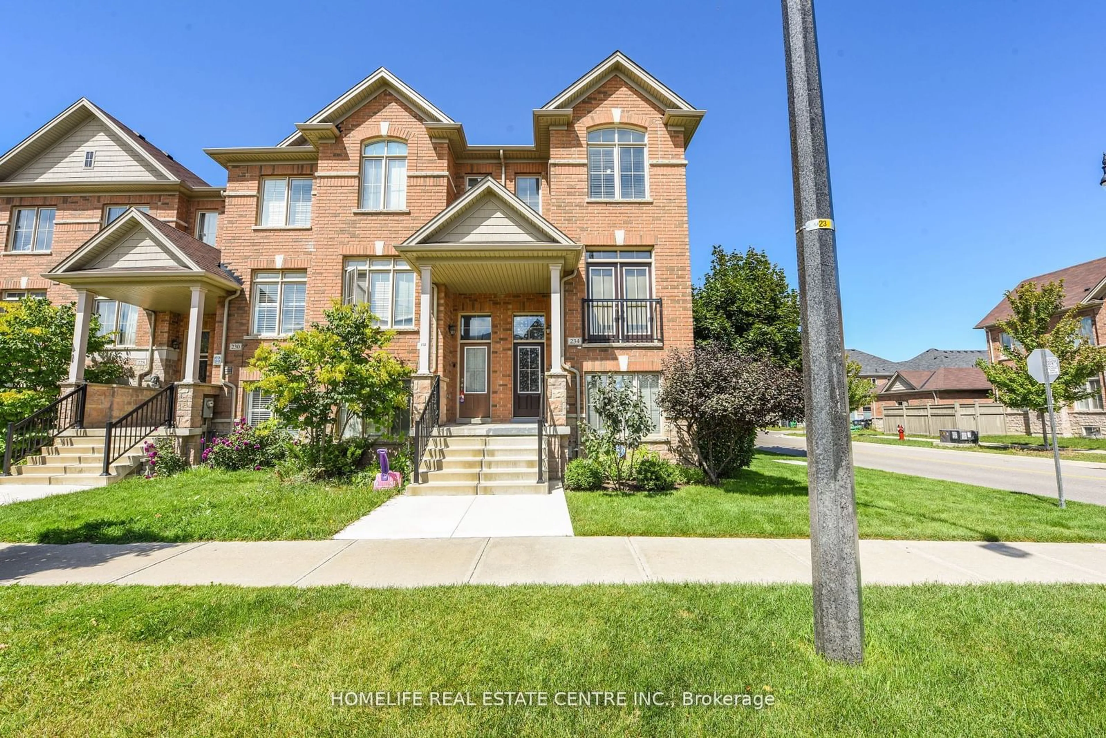 Home with brick exterior material, street for 234 Inspire Blvd, Brampton Ontario L6R 3W5