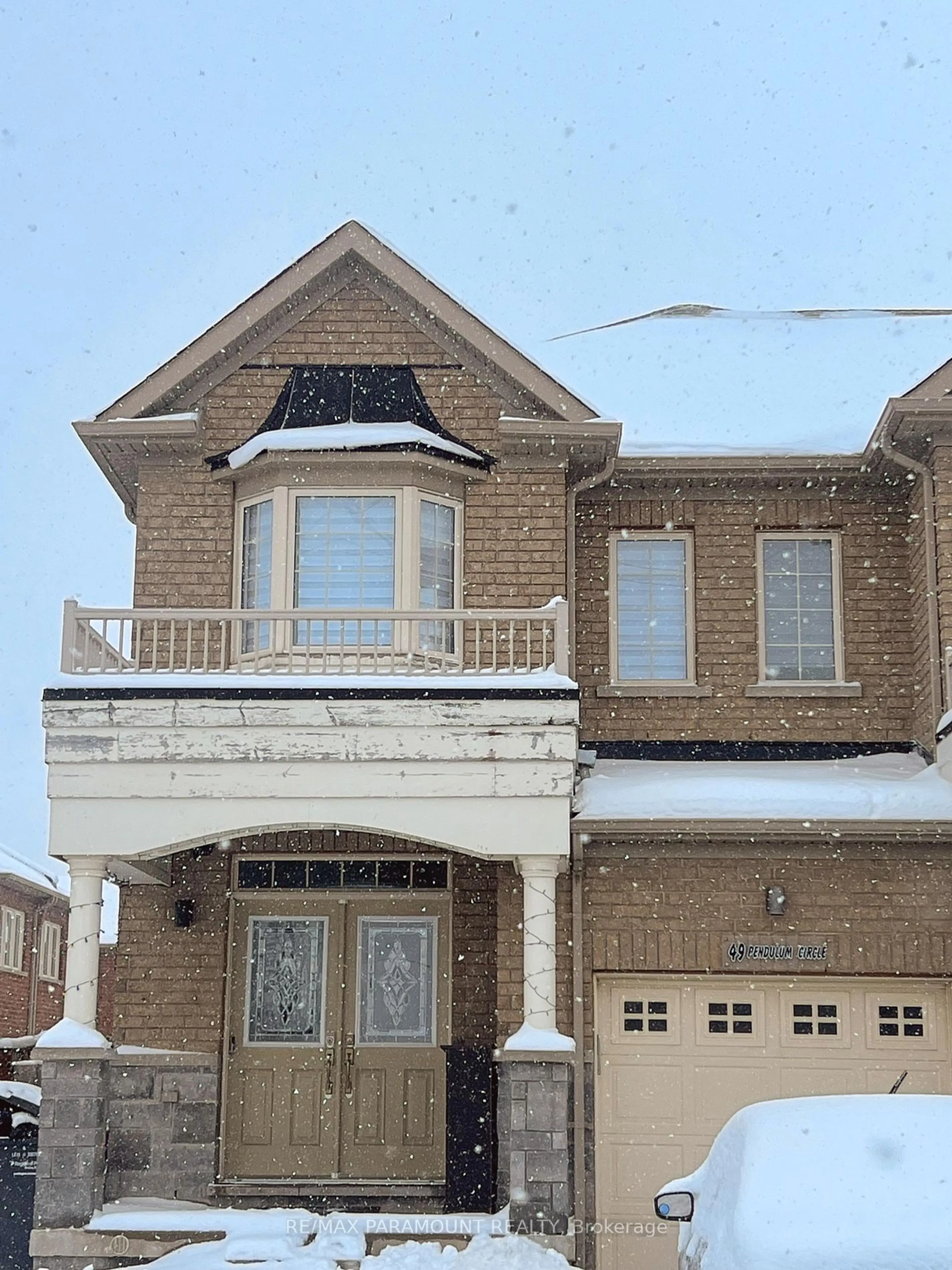 Home with brick exterior material, street for 49 Pendulum Circ, Brampton Ontario L6R 3N5