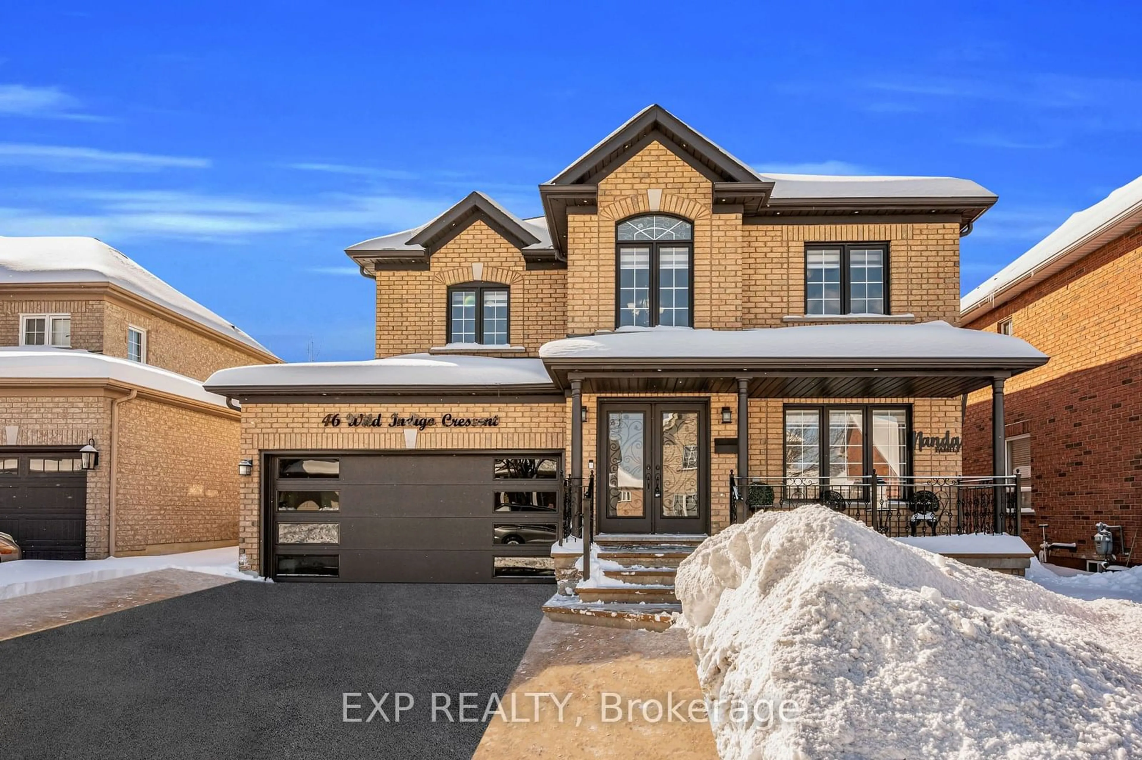 Home with brick exterior material, street for 46 Wild Indigo Cres, Brampton Ontario L6R 2J9