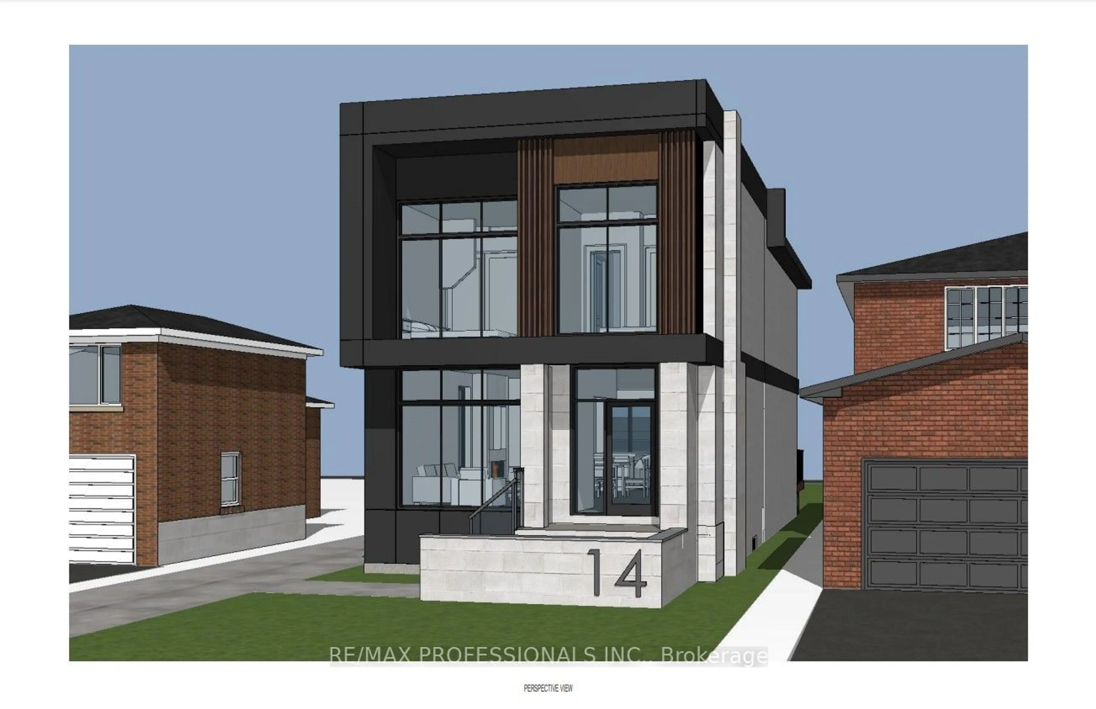 Home with brick exterior material, street for 14 Botfield Ave, Toronto Ontario M9B 4C7