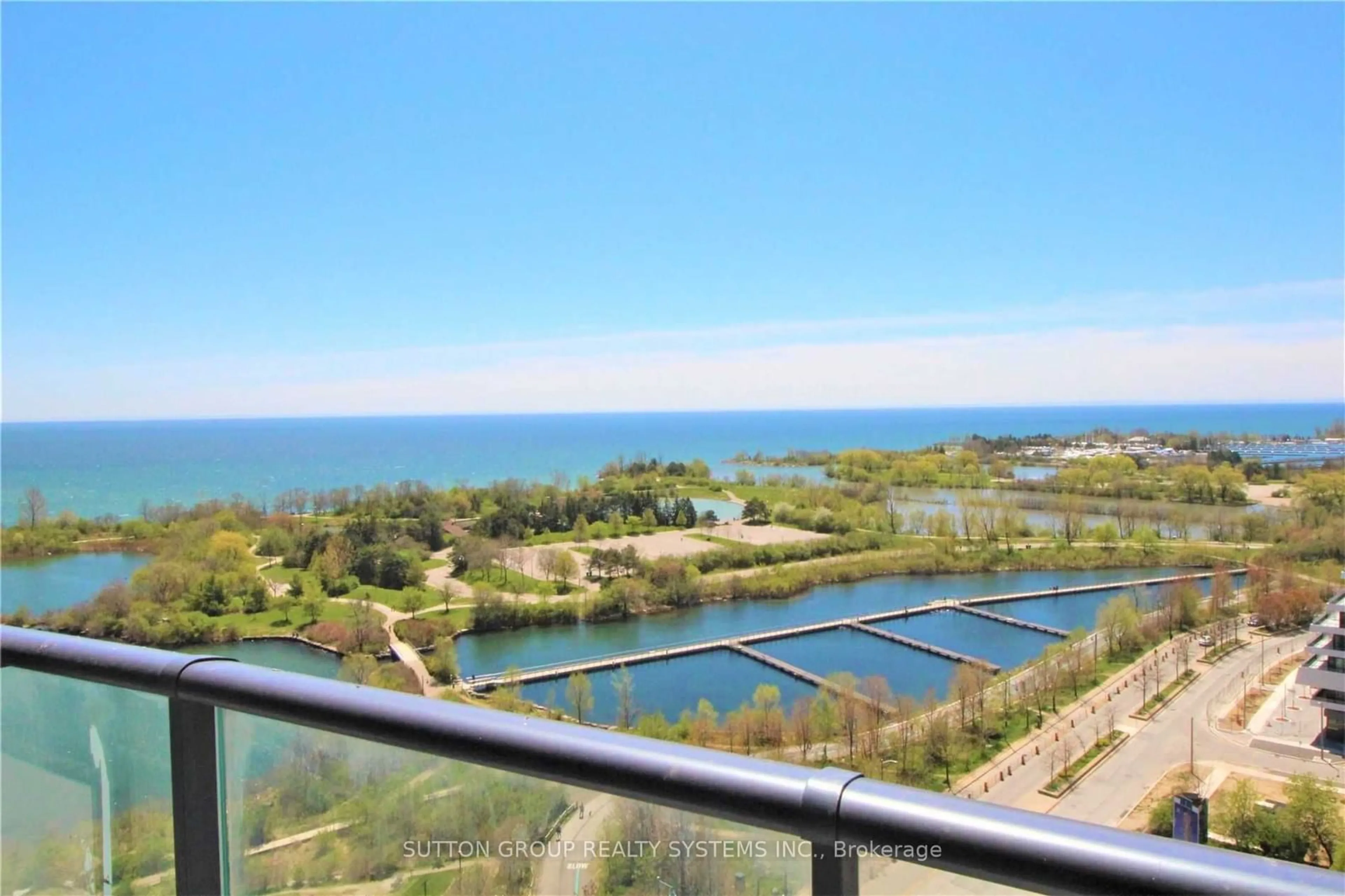 Balcony in the apartment, water/lake/river/ocean view for 59 Annie Craig Dr #1505, Toronto Ontario M8V 0C4