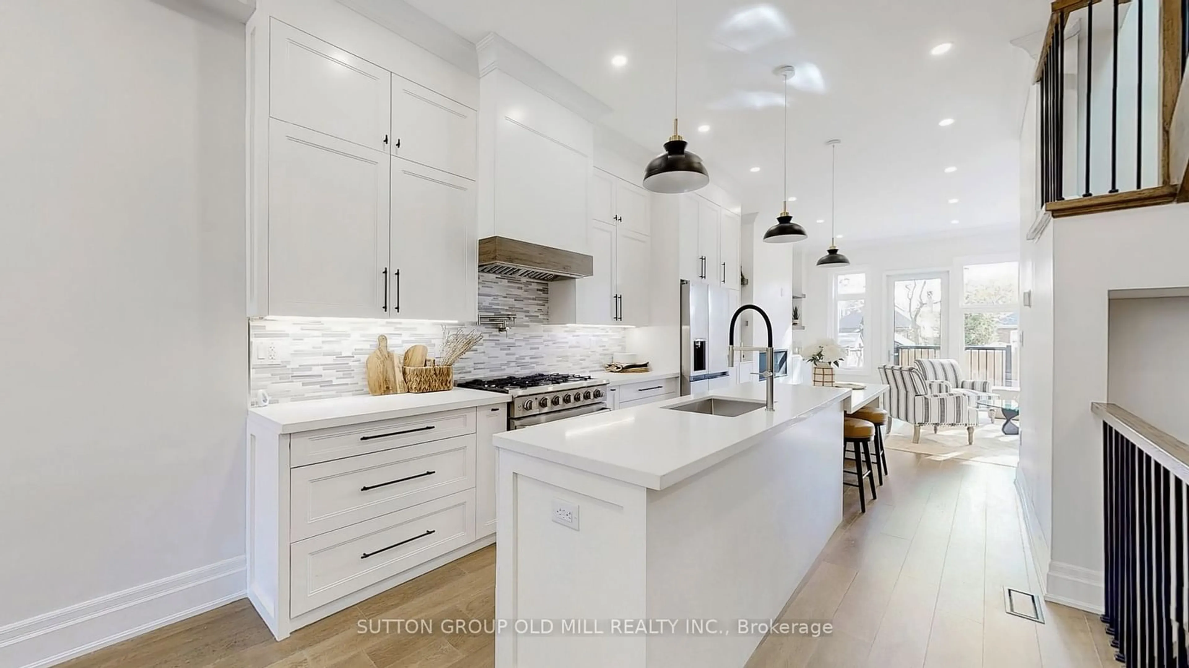 Contemporary kitchen, ceramic/tile floor for 11 Morland Rd, Toronto Ontario M6S 2M7