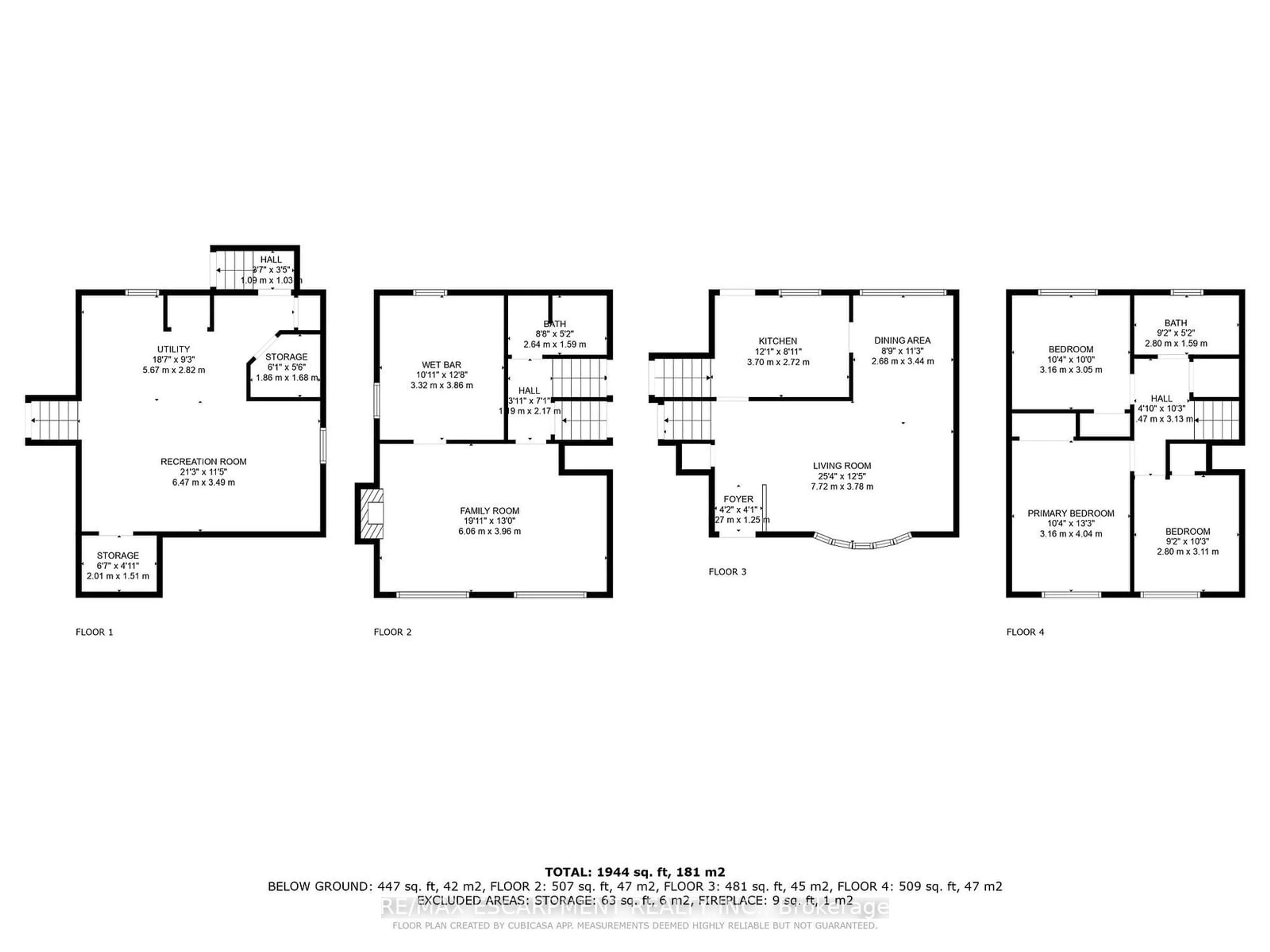 Floor plan for 251 Tottenham Rd, Burlington Ontario L7L 4G5