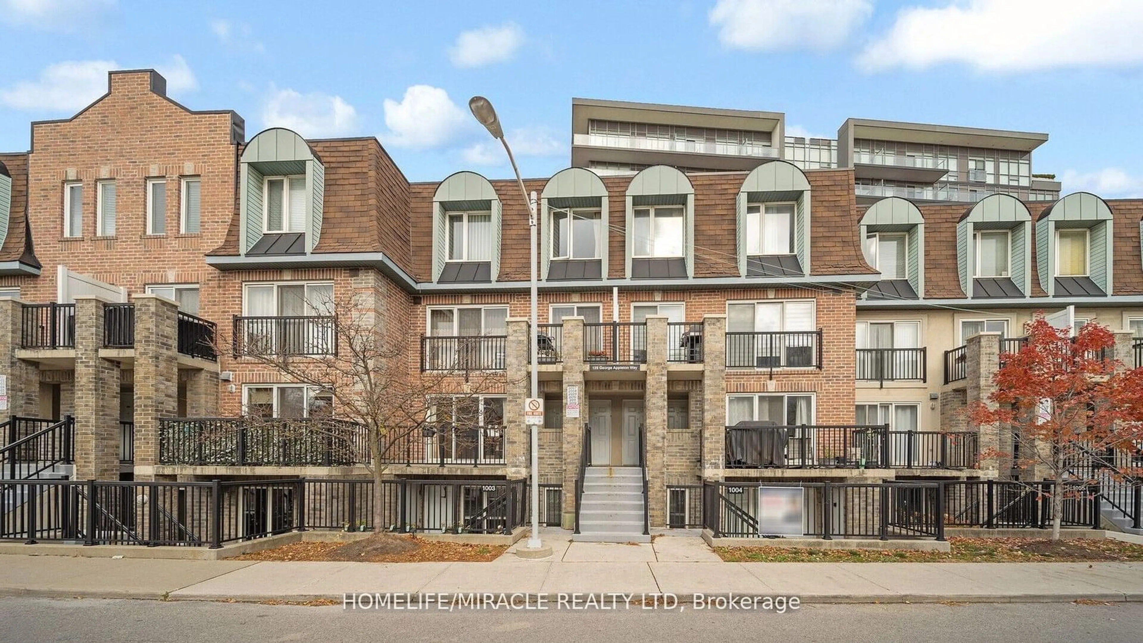 Home with brick exterior material, building for 125 George Appleton Way #1004, Toronto Ontario M3M 0A2