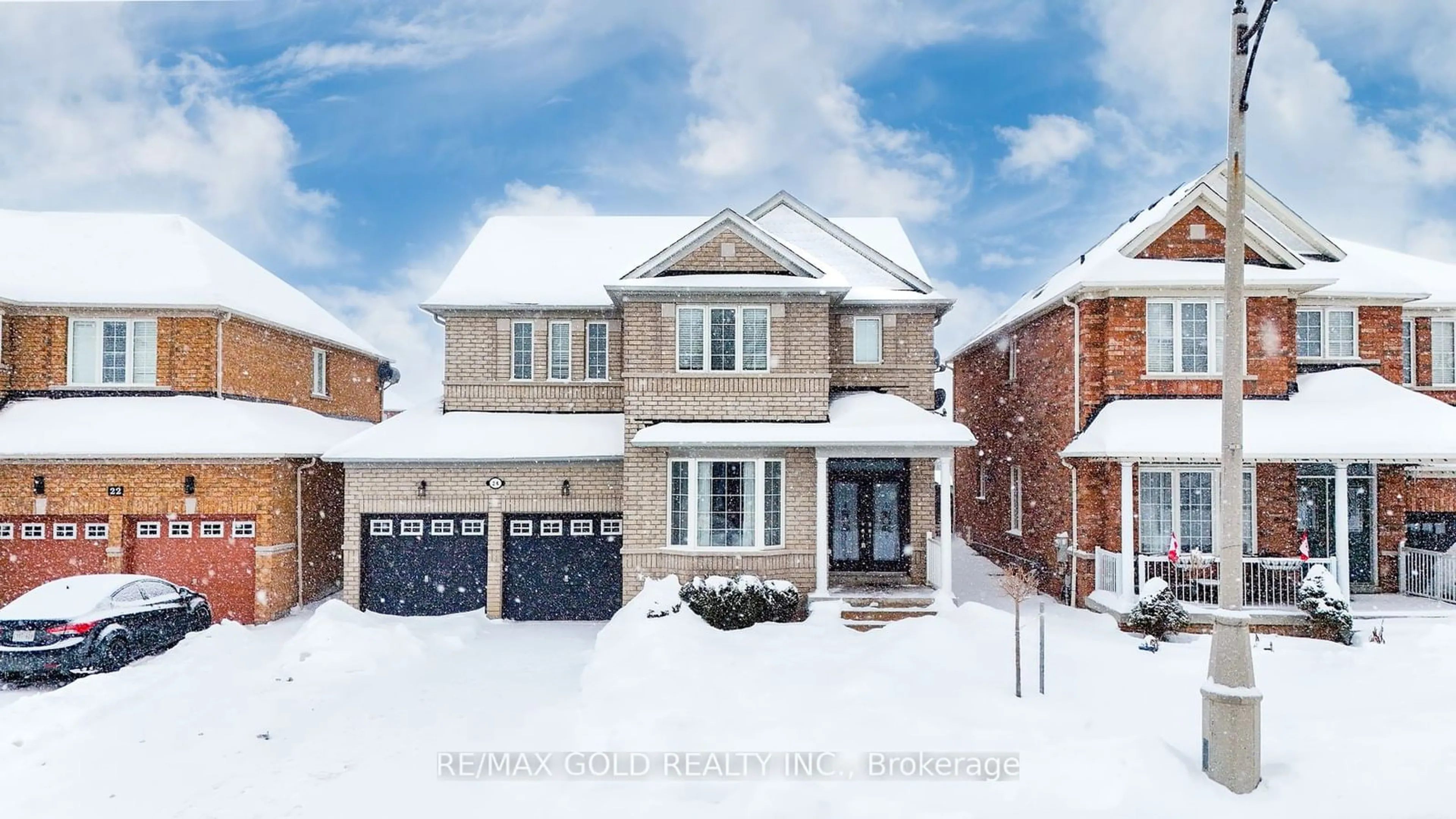 Home with brick exterior material, street for 24 Trailhead Cres, Brampton Ontario L6R 3H3