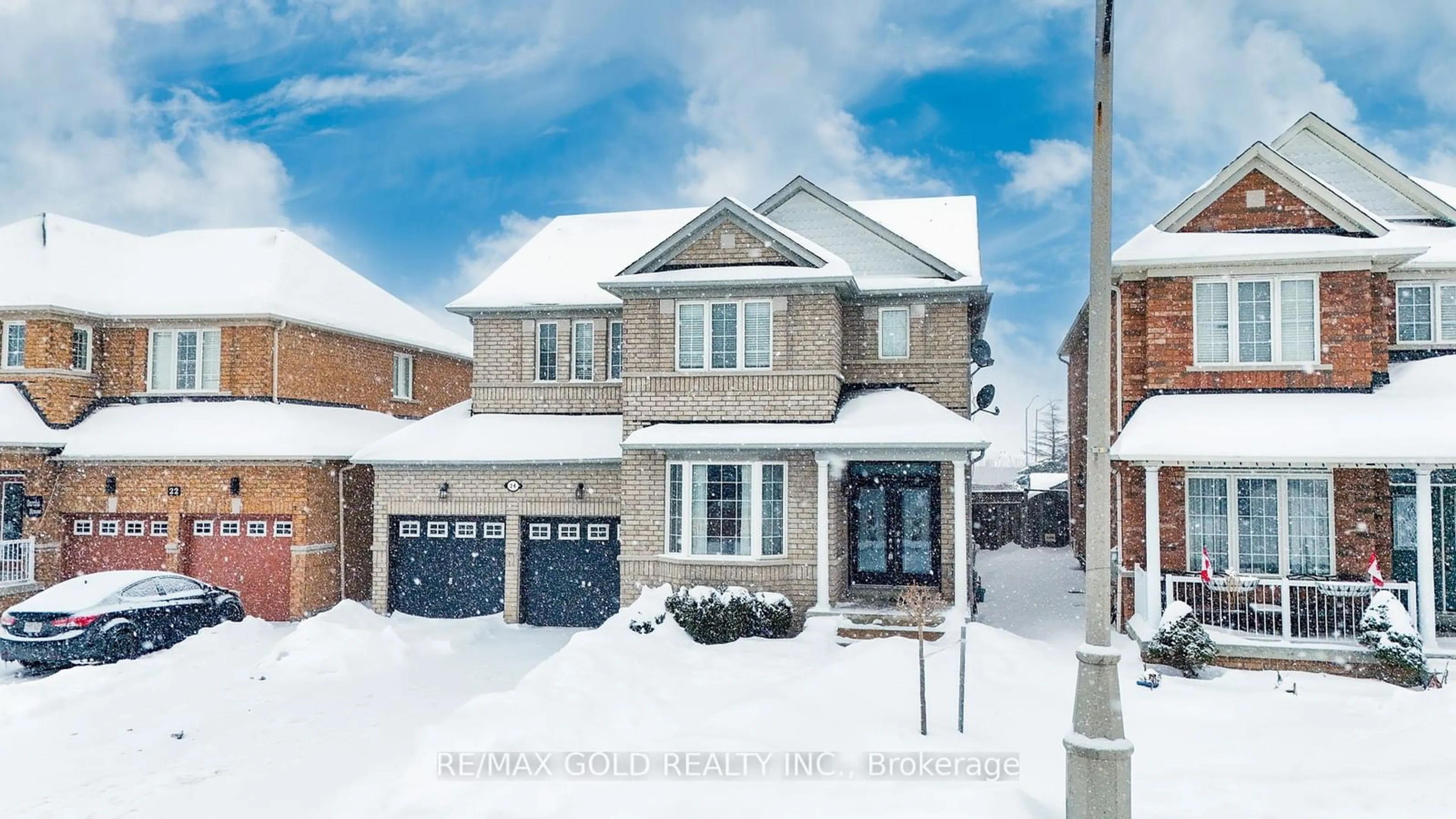 Home with brick exterior material, street for 24 Trailhead Cres, Brampton Ontario L6R 3H3