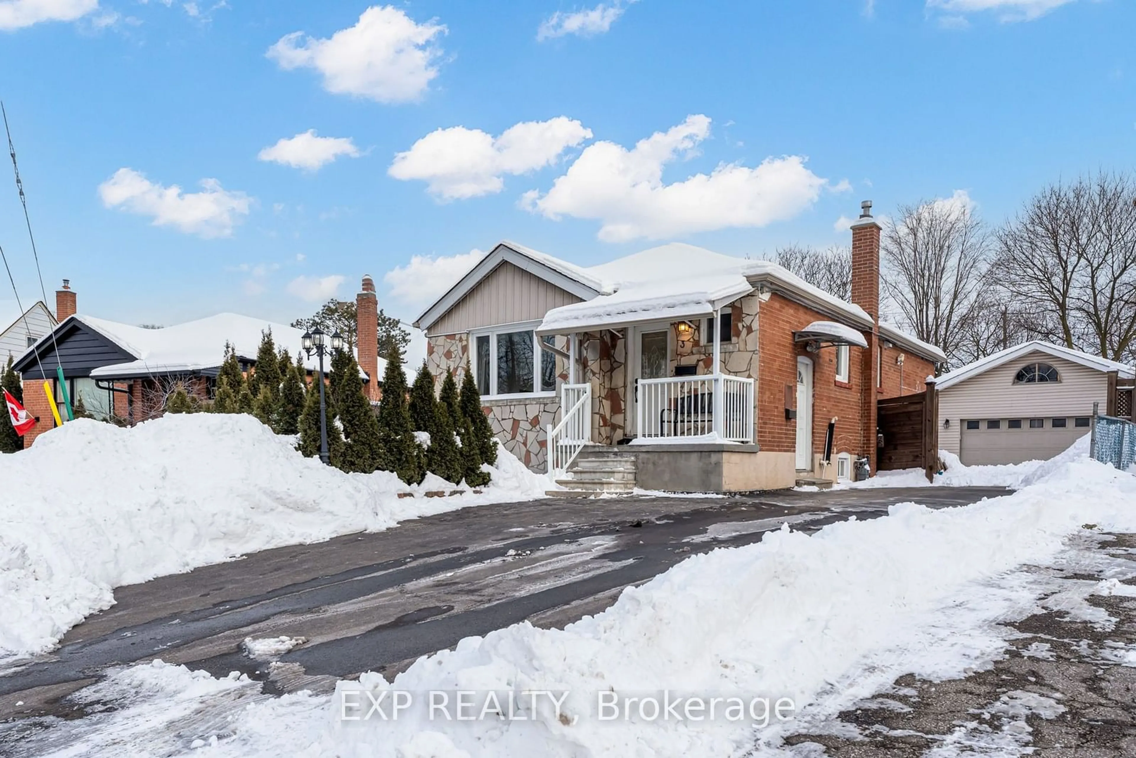 Home with brick exterior material, street for 3 Jodphur Ave, Toronto Ontario M9M 2J3