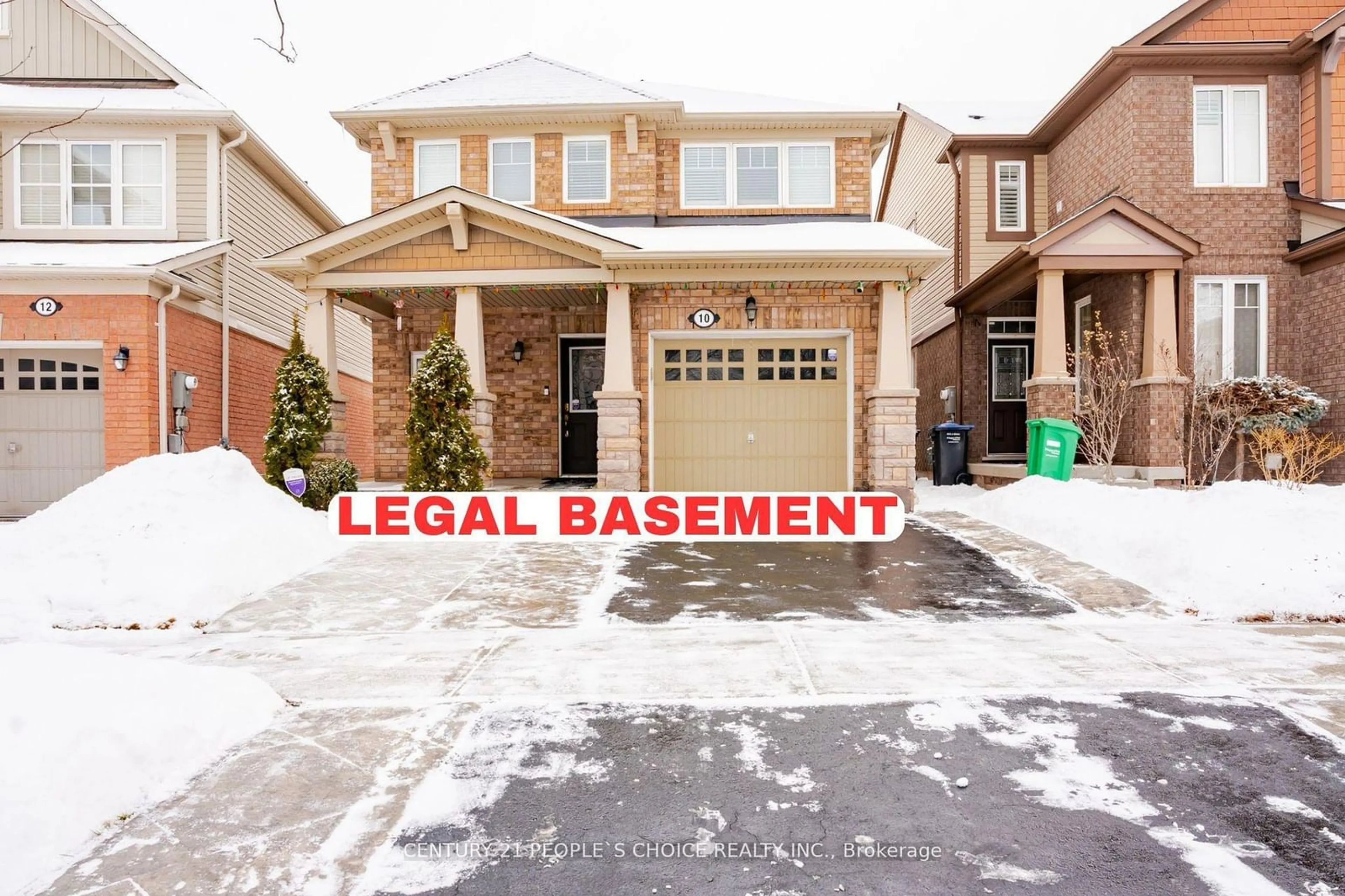 Home with brick exterior material, street for 10 Clenston Rd, Brampton Ontario L7A 0P6