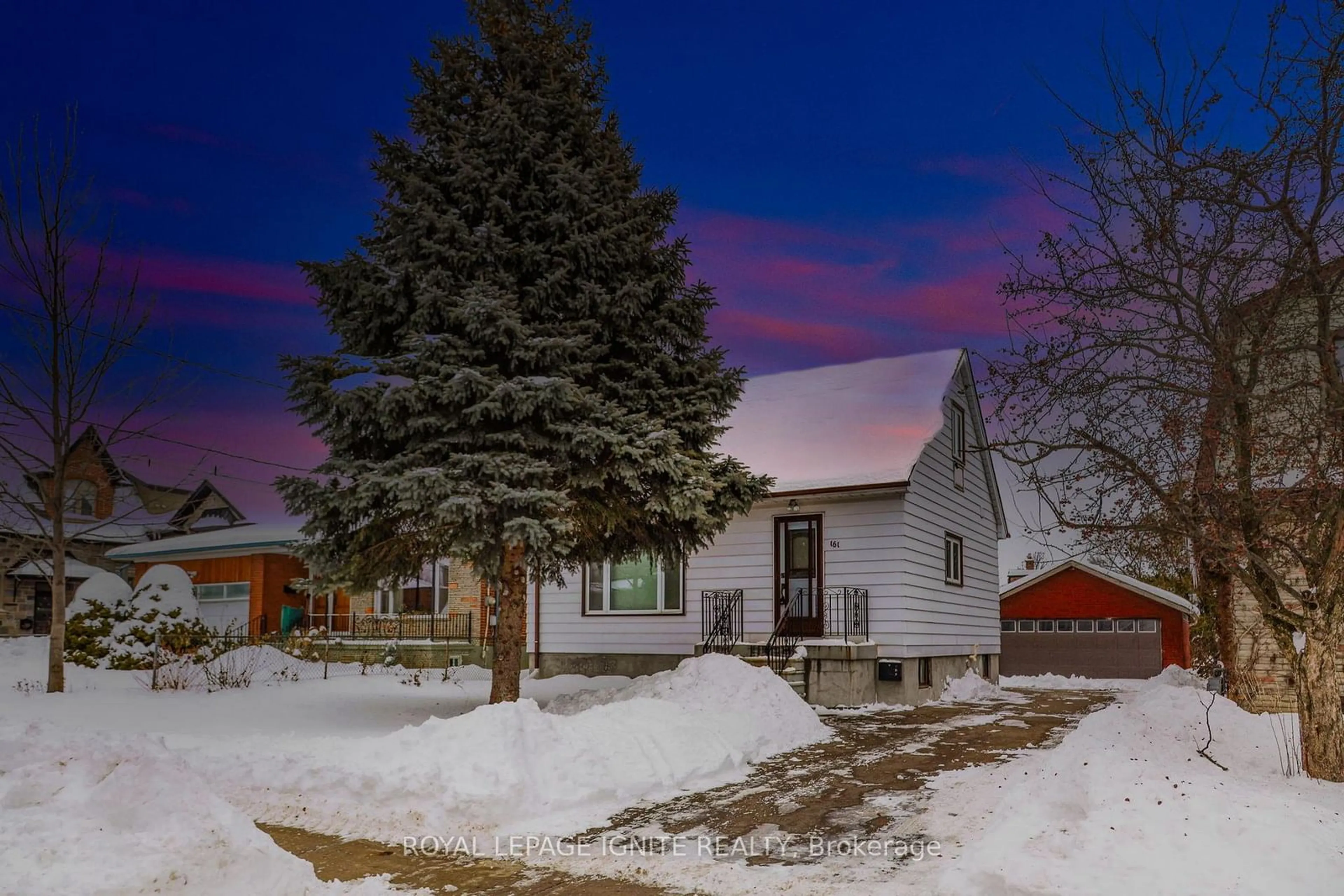 A pic from outside/outdoor area/front of a property/back of a property/a pic from drone, street for 161 Regent Rd, Toronto Ontario M3K 1H6