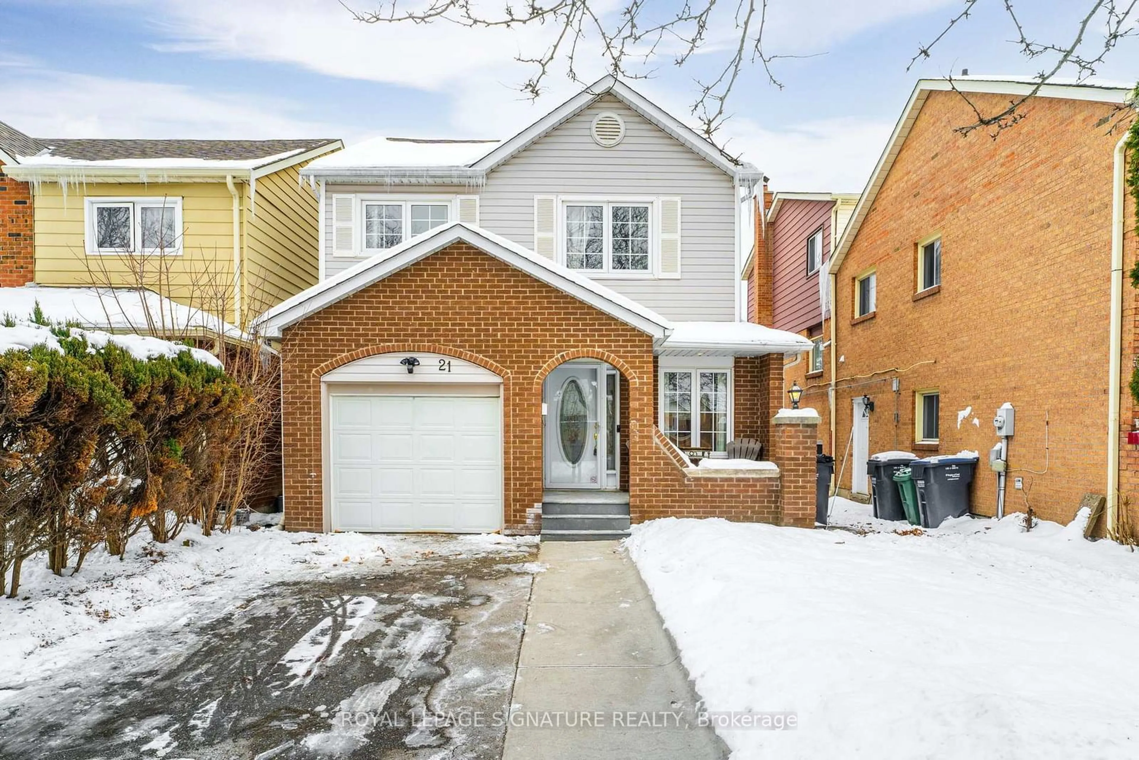 Home with brick exterior material, street for 21 Slater Circ, Brampton Ontario L6X 2S7