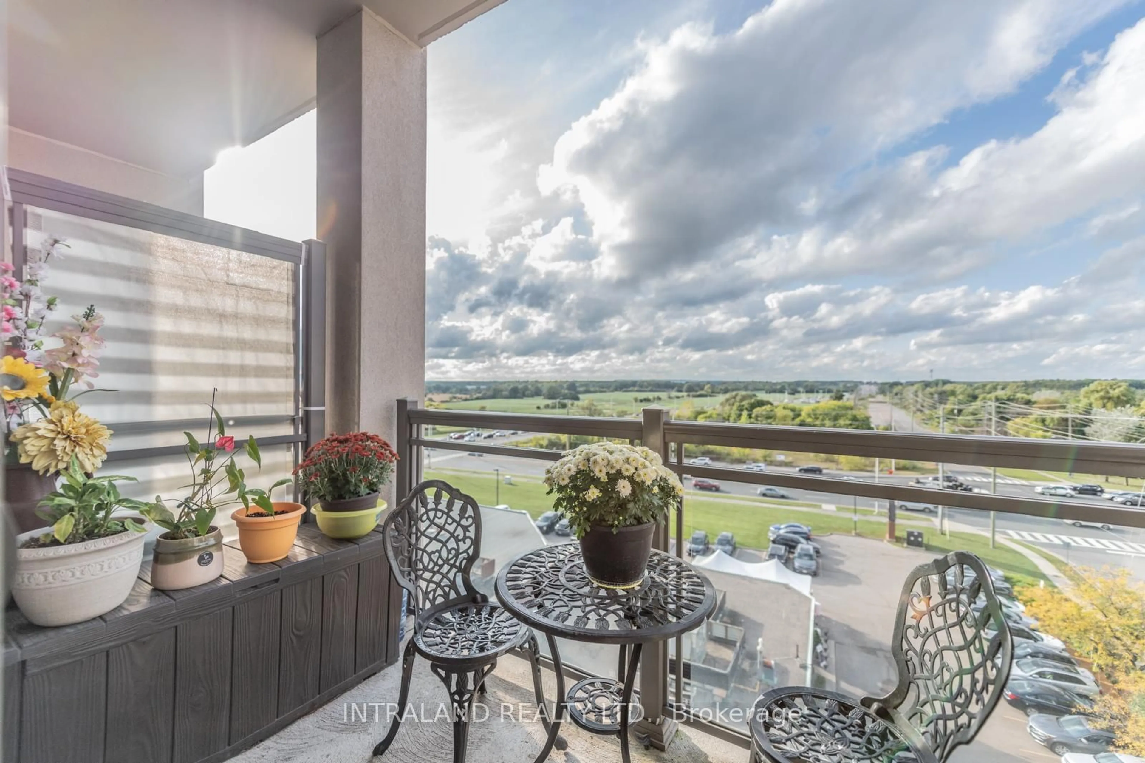 Balcony in the apartment, water/lake/river/ocean view for 2486 Old Bronte Rd #608, Oakville Ontario L6M 4J2