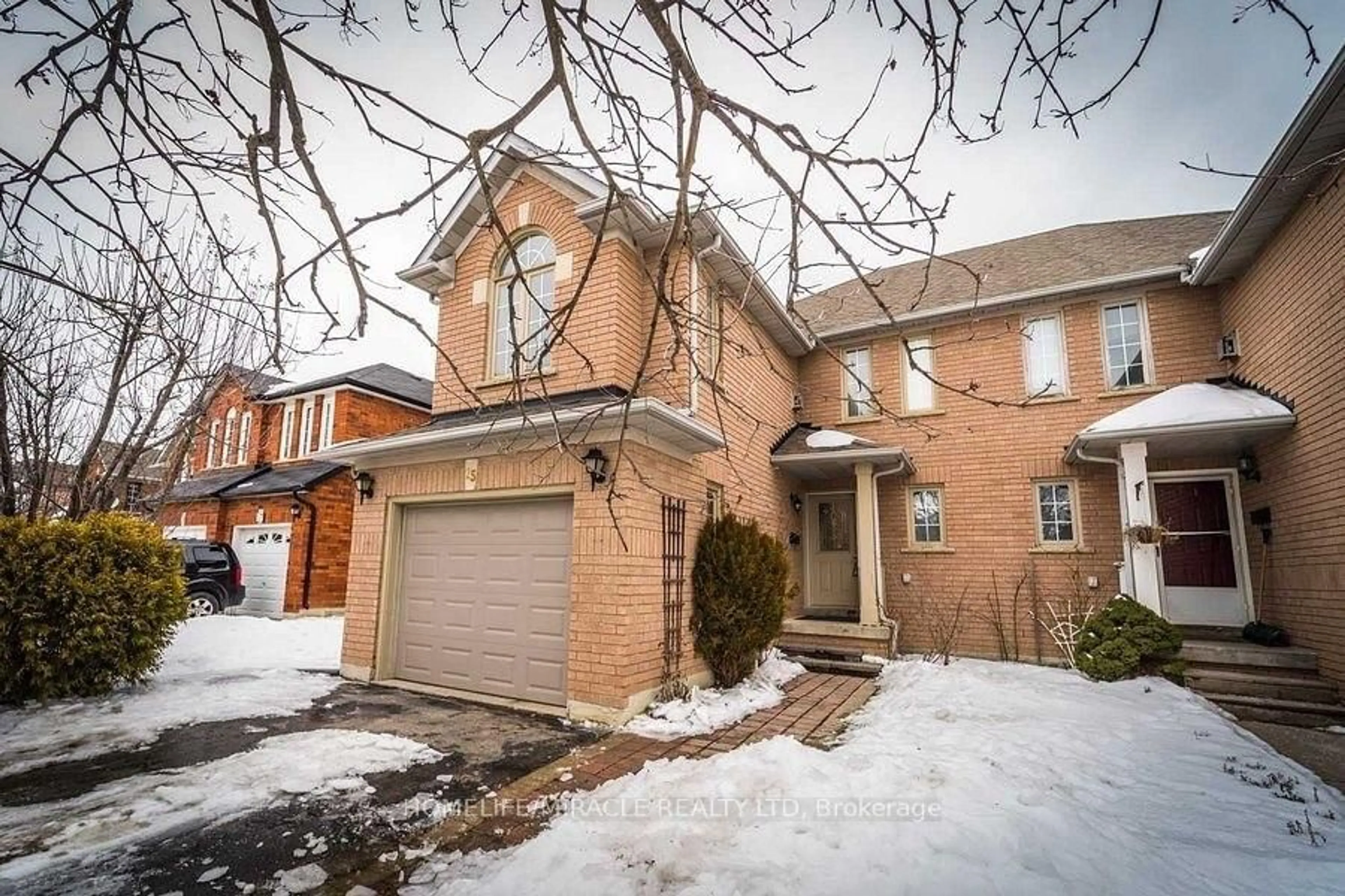 Home with brick exterior material, street for 15 Palmolive St, Brampton Ontario L6R 1P4