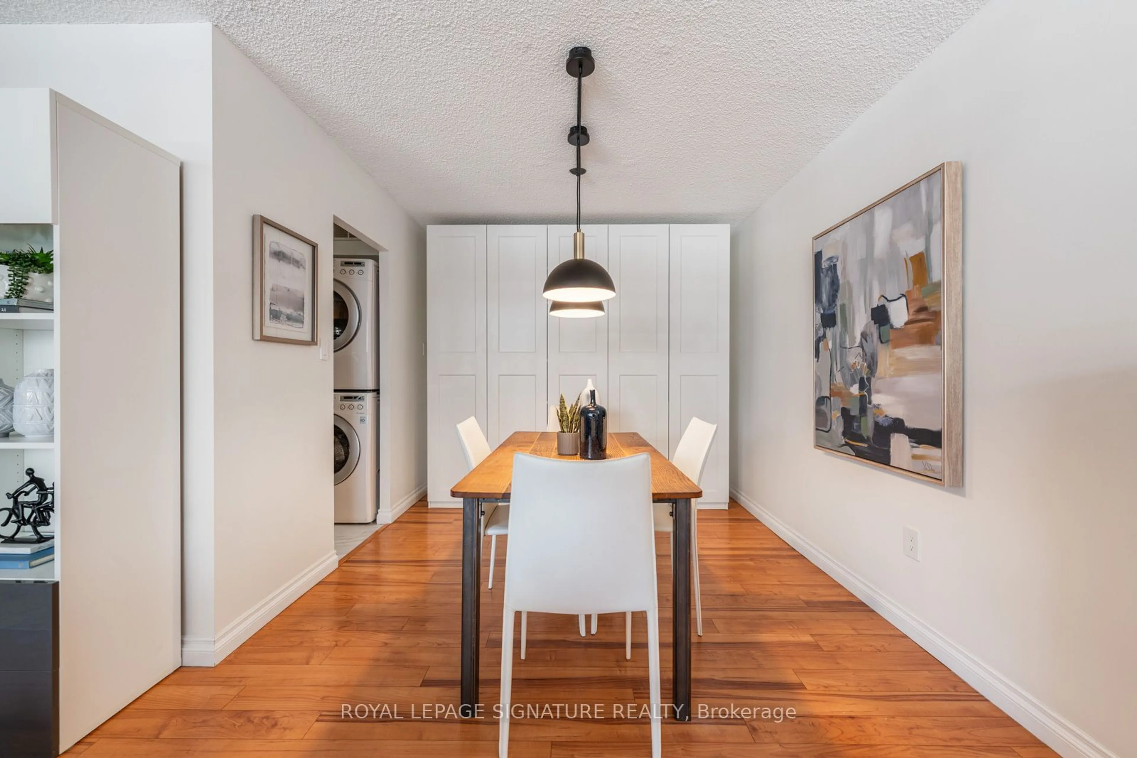 Dining room, wood/laminate floor for 50 Quebec Ave #305, Toronto Ontario M6P 4B4