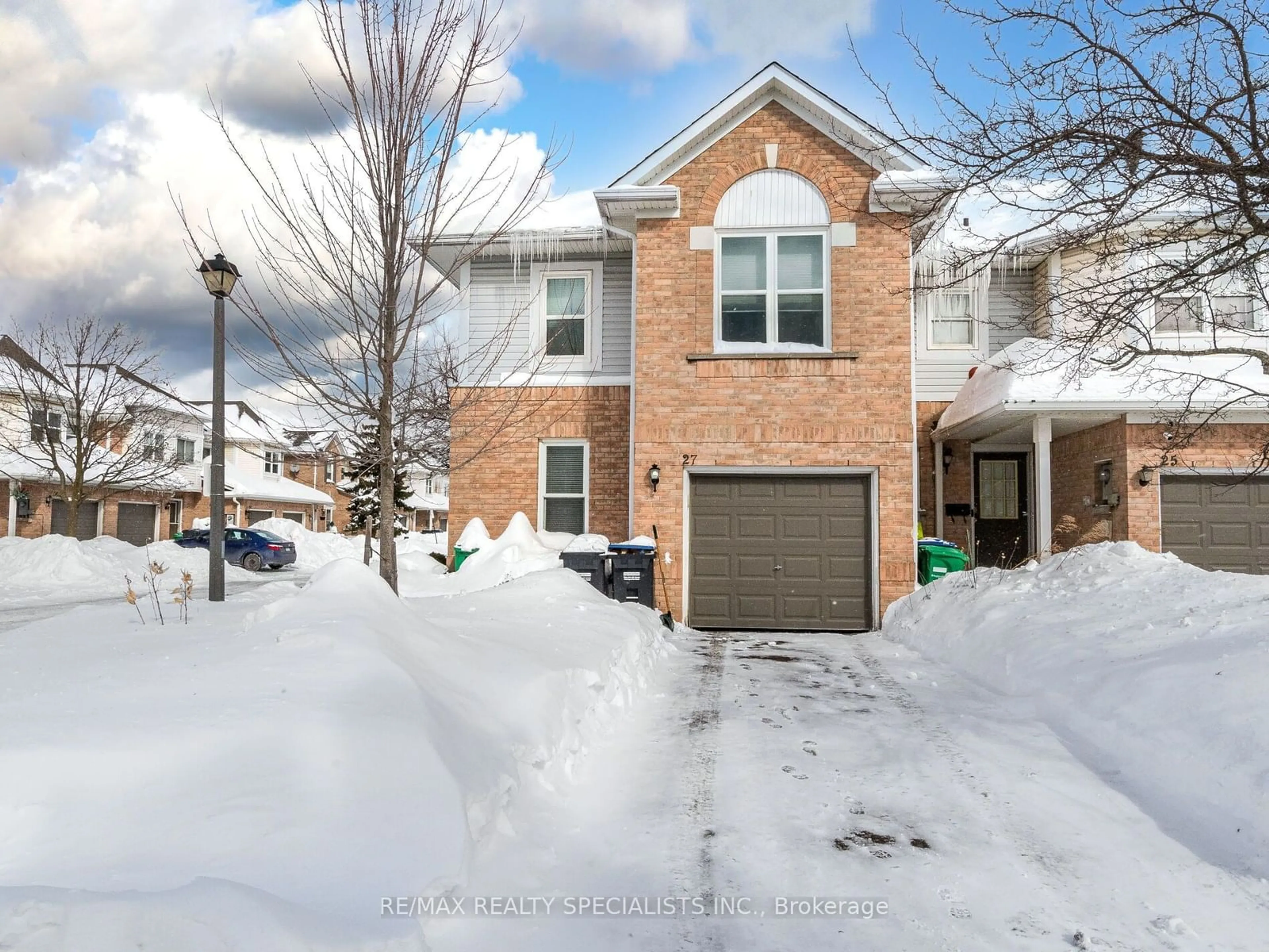 Home with brick exterior material, street for 24 Brisbane Crt #27, Brampton Ontario L6R 1V4