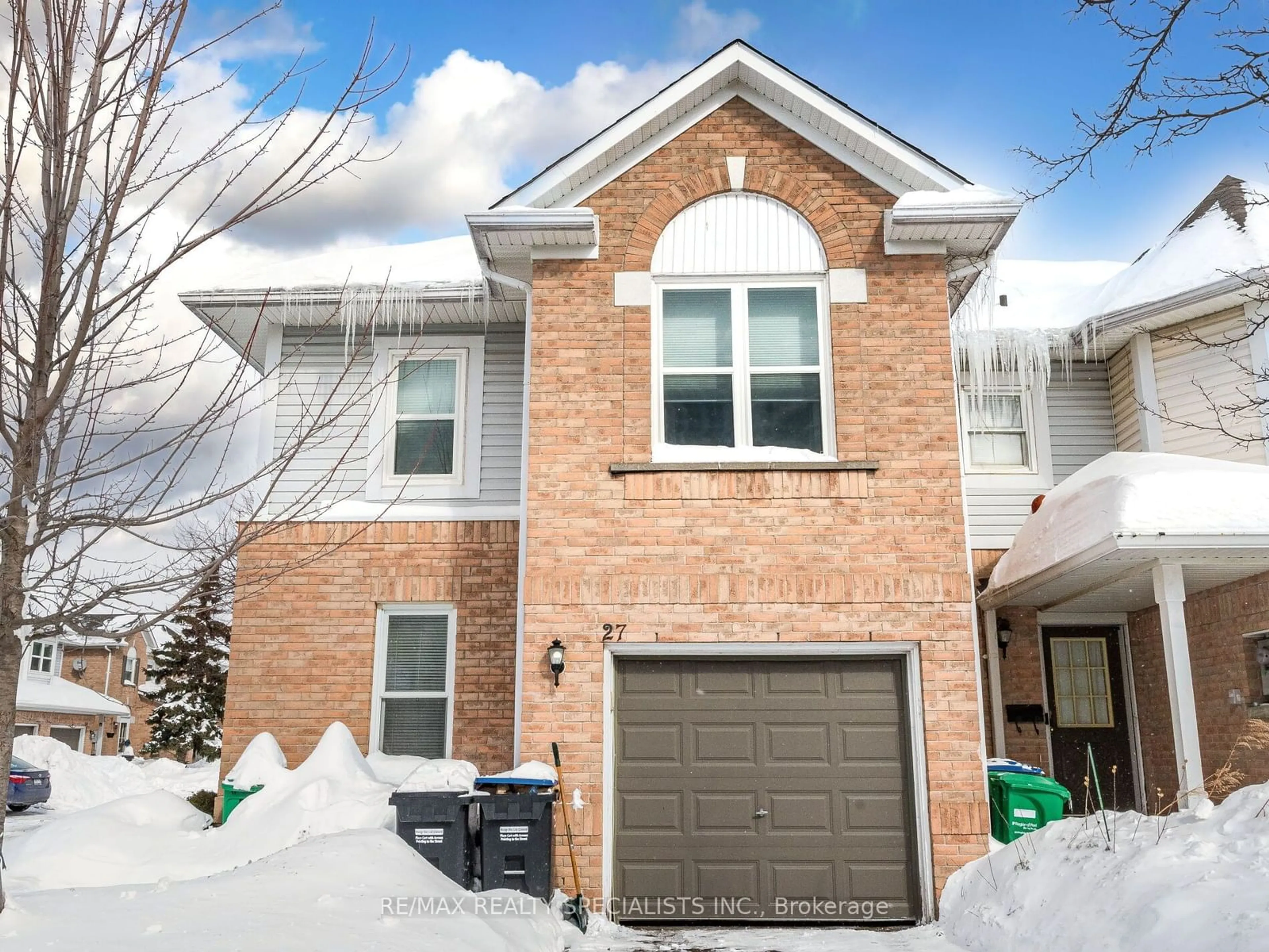 Home with brick exterior material, street for 24 Brisbane Crt #27, Brampton Ontario L6R 1V4