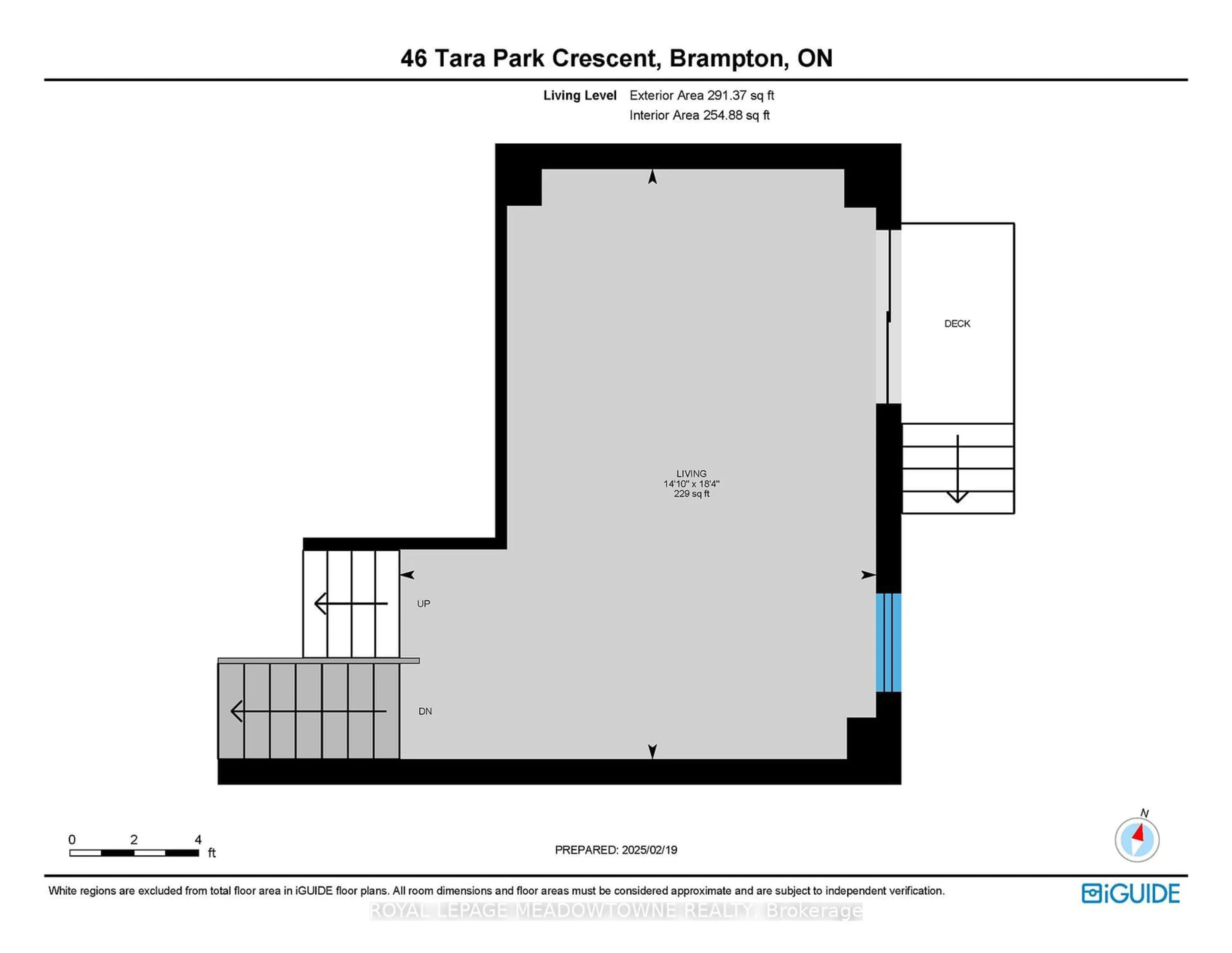 Floor plan for 46 Tara Park Cres #46, Brampton Ontario L6V 3E3