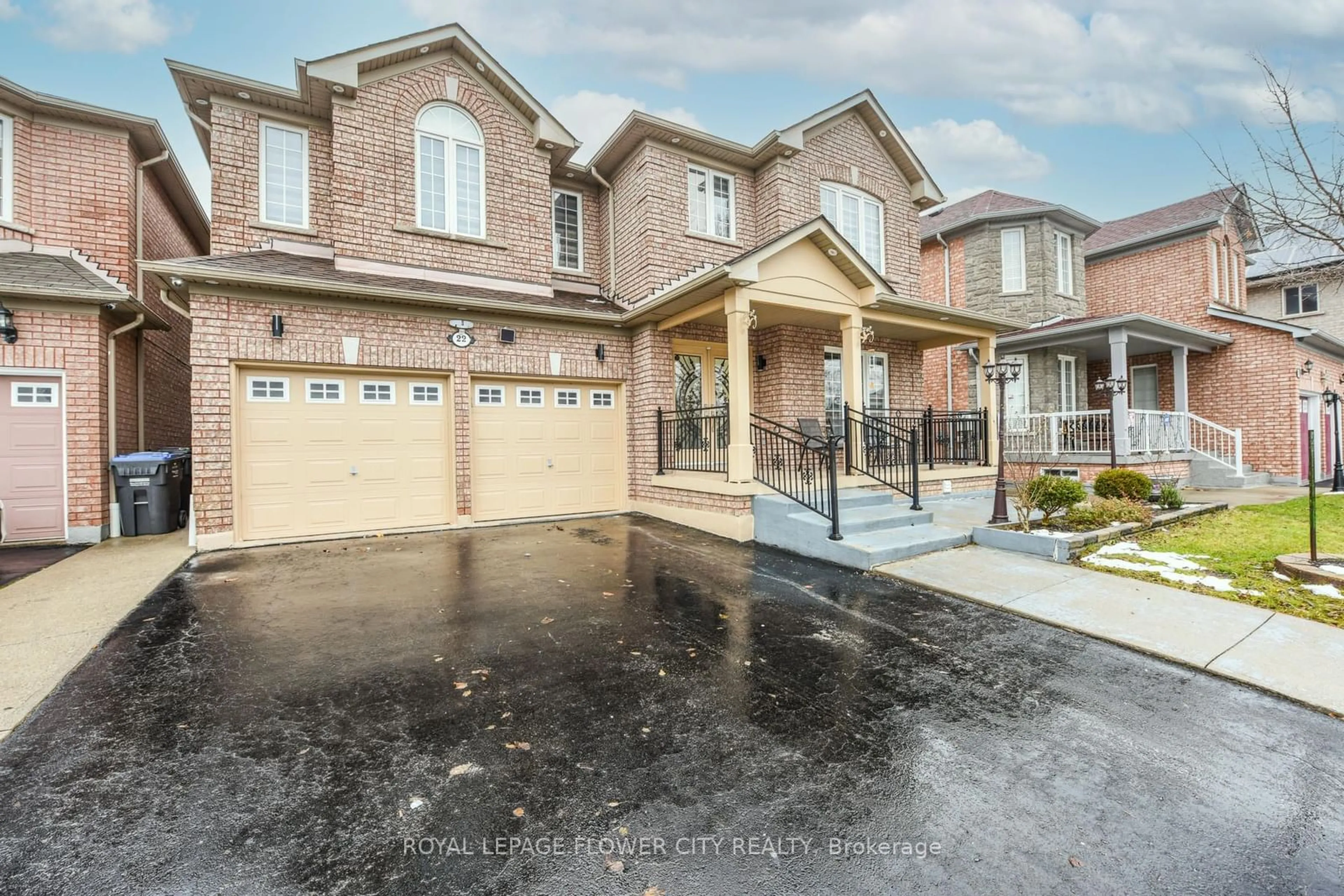 Home with brick exterior material, street for 22 Wintersnow Crt, Brampton Ontario L6R 3G6