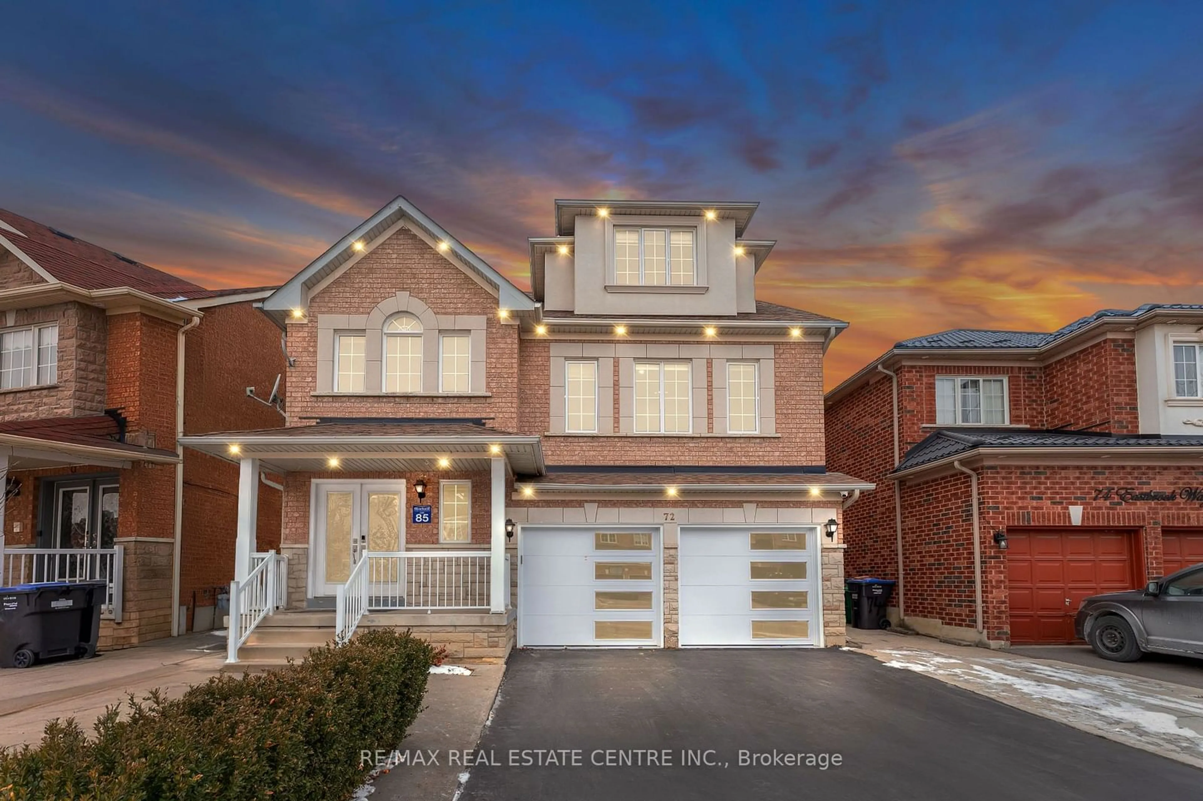 Home with brick exterior material, street for 72 Eastbrook Way, Brampton Ontario L6P 1K6