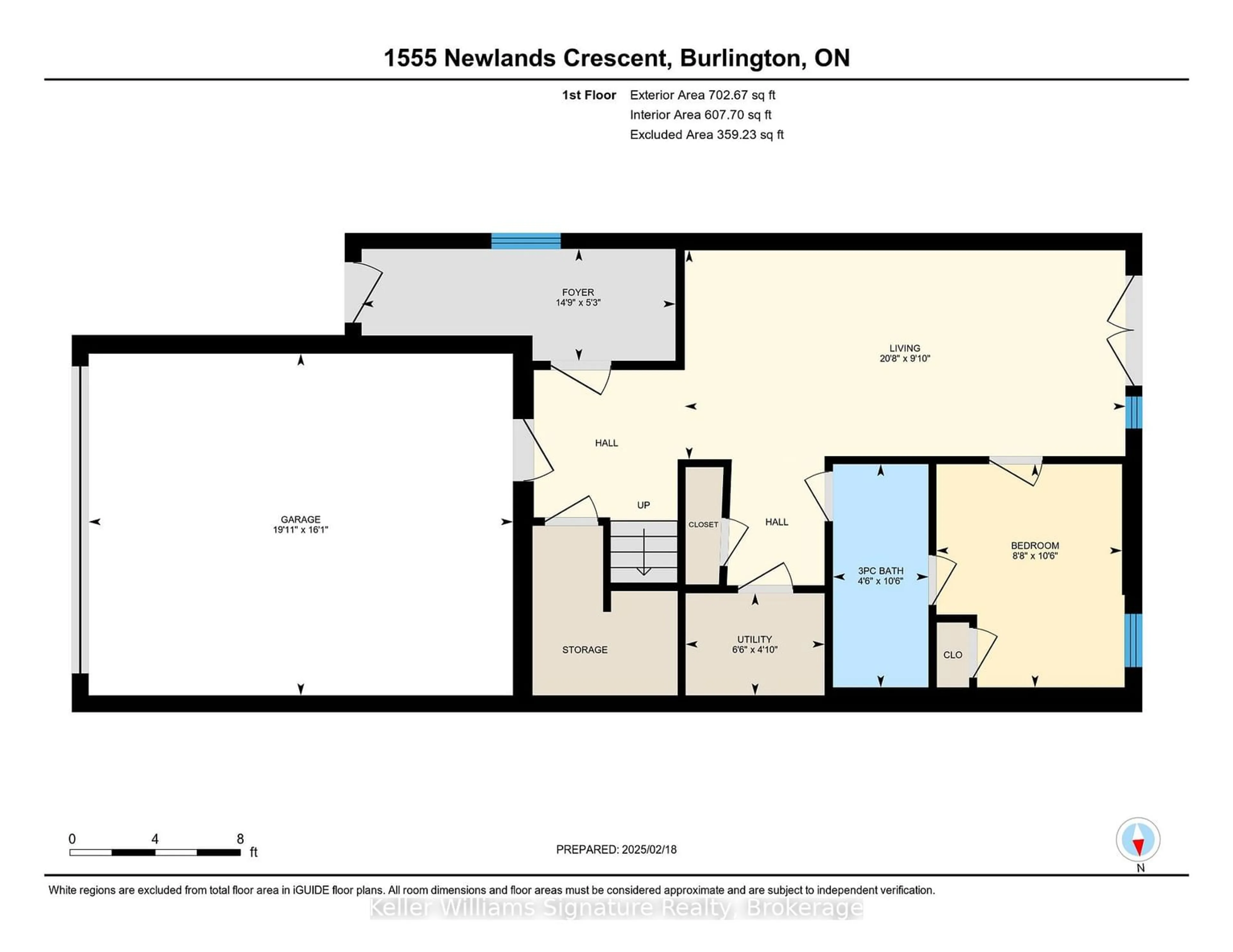 Floor plan for 1555 Newlands Cres, Burlington Ontario L7M 1P1