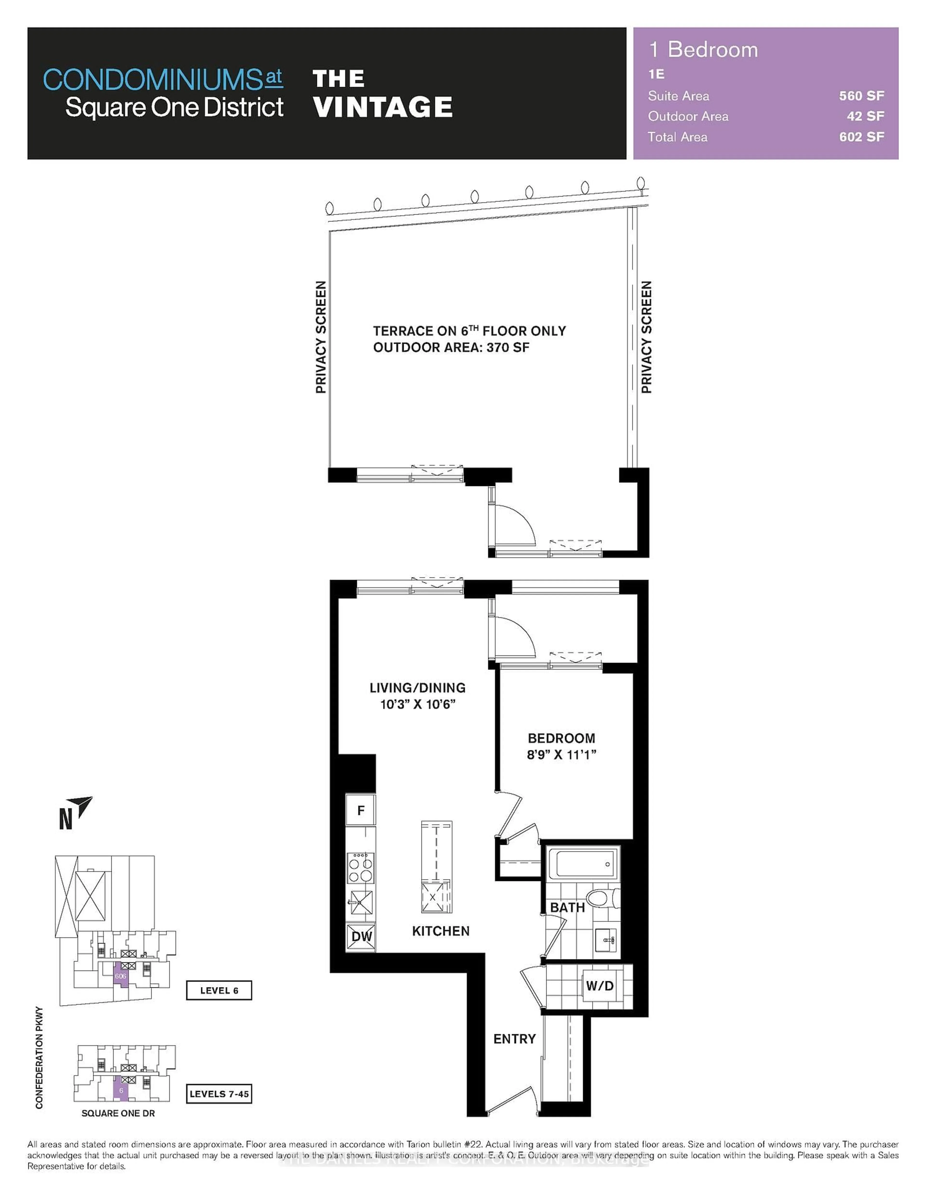 Floor plan for 395 Square One Dr #4406, Mississauga Ontario L5B 0E2