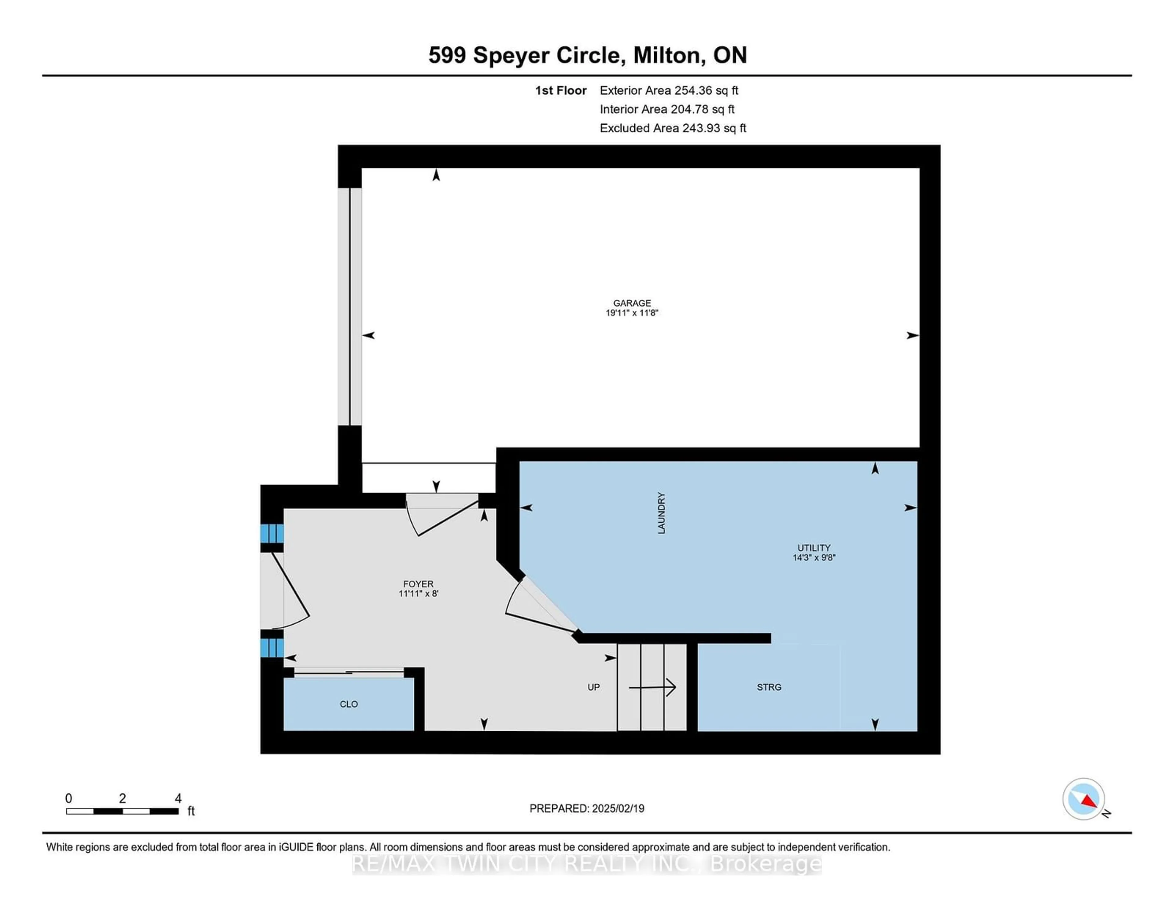 Floor plan for 599 Speyer Circ, Milton Ontario L9T 0Y5