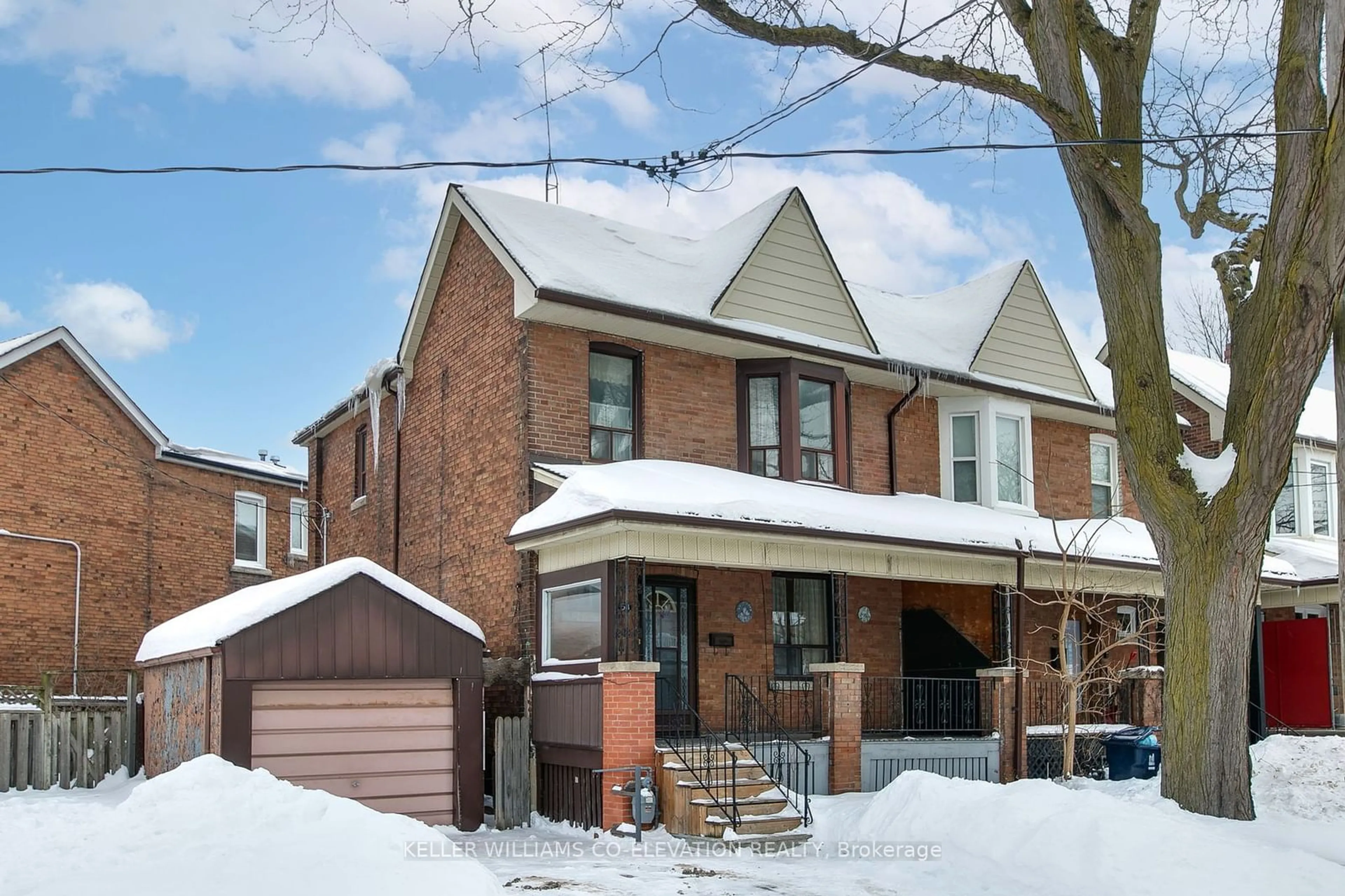 Home with brick exterior material, street for 54 Hounslow Heath Rd, Toronto Ontario M6N 1G8