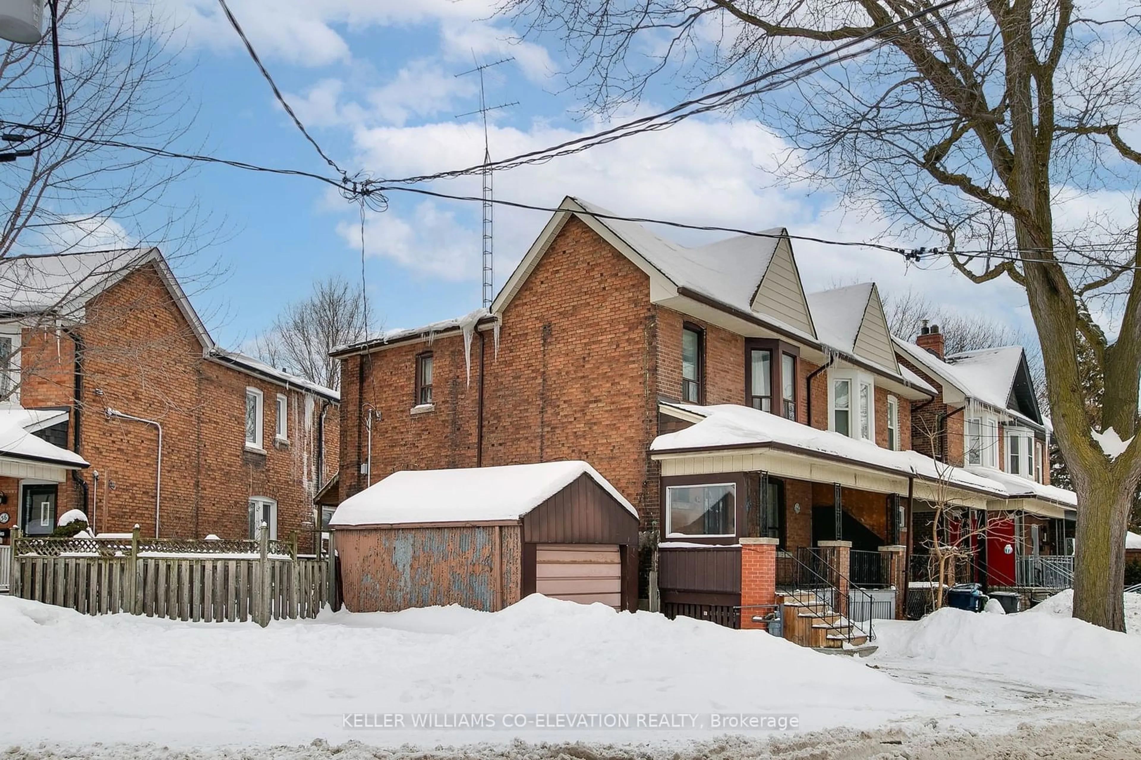 Home with brick exterior material, street for 54 Hounslow Heath Rd, Toronto Ontario M6N 1G8