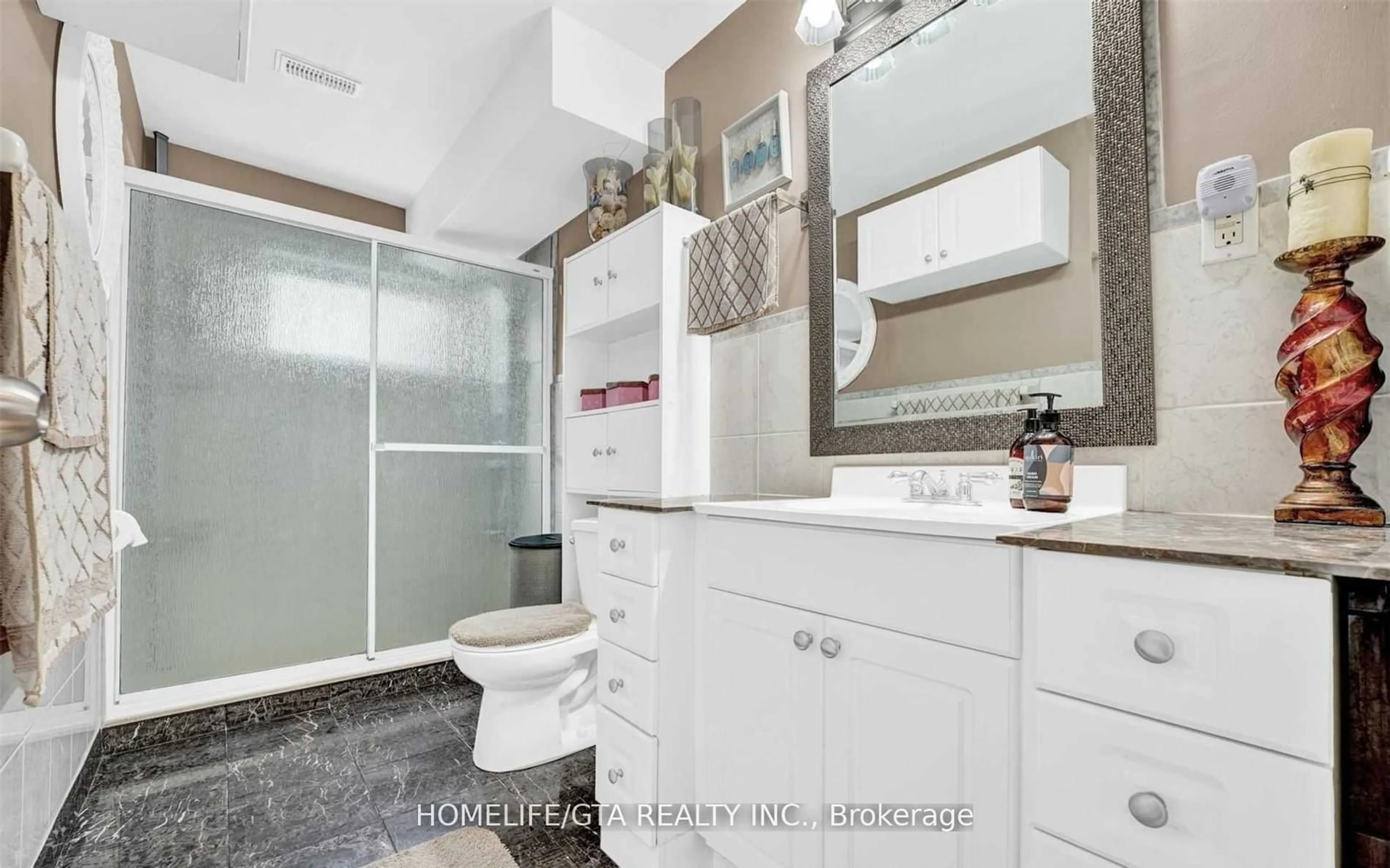 Standard bathroom, ceramic/tile floor for 60 Samba Dr, Toronto Ontario M9M 2N1