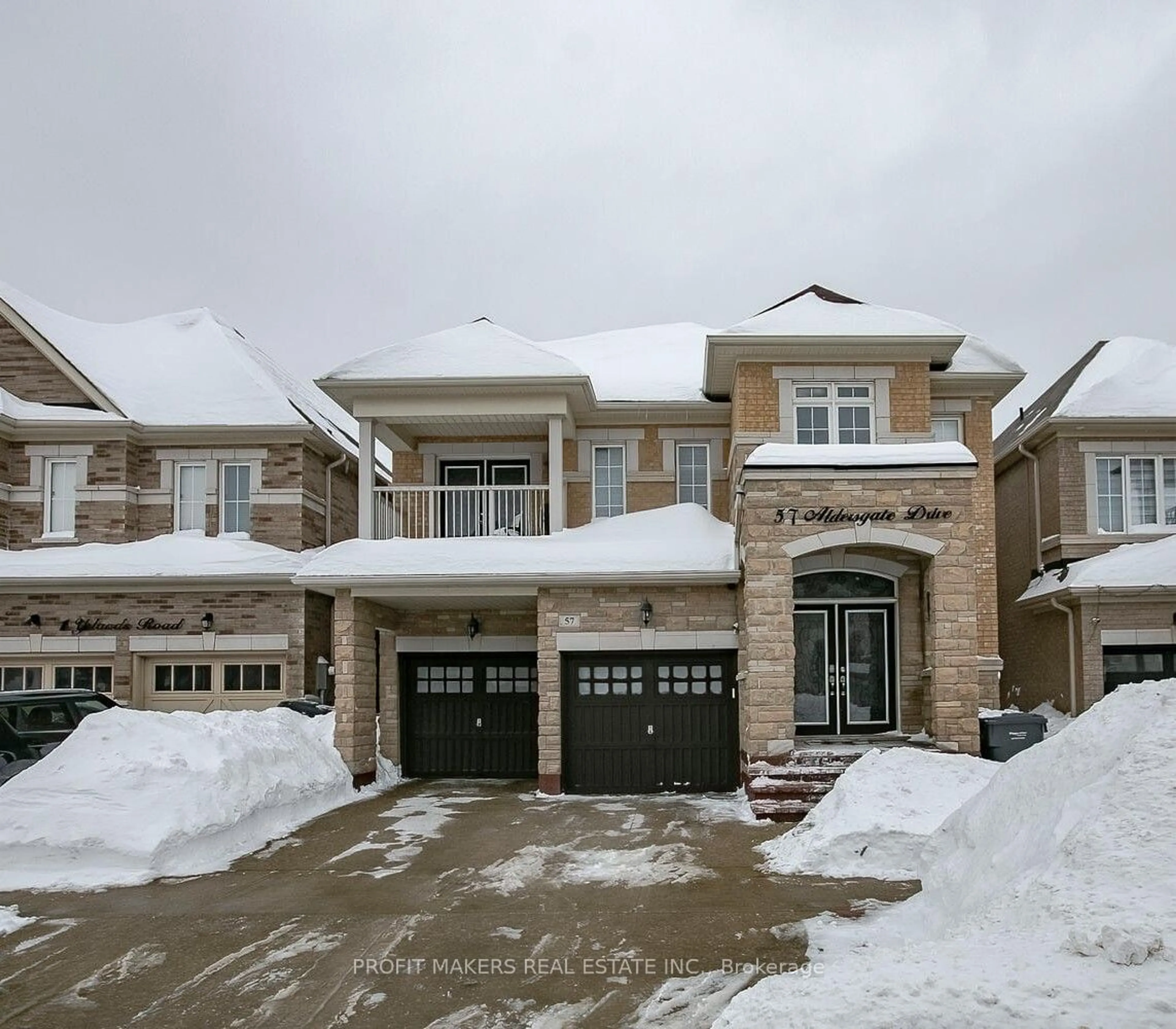 Home with brick exterior material, street for 57 Aldersgate Dr, Brampton Ontario L7A 3Z9