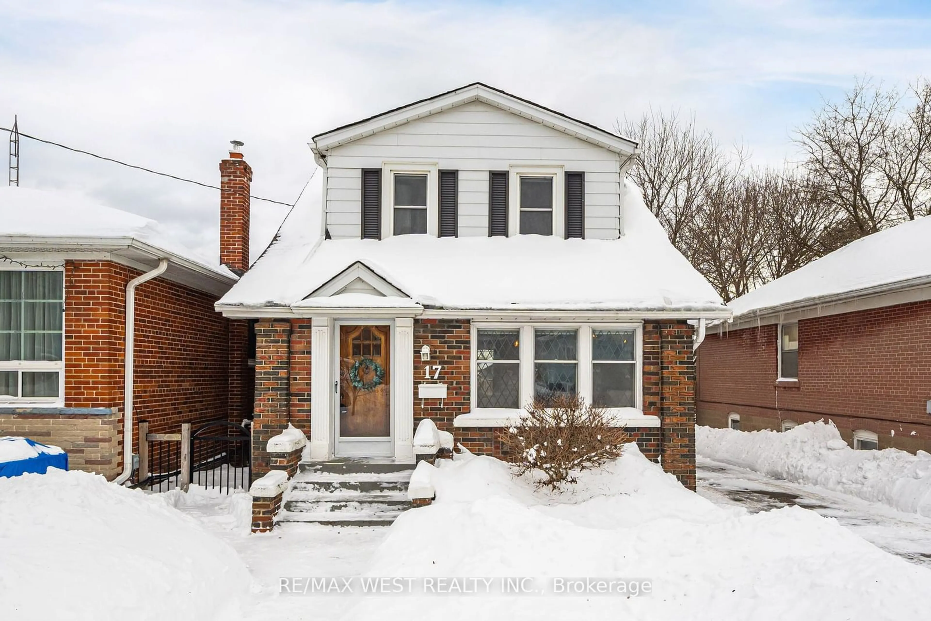 Home with brick exterior material, street for 17 Branch Ave, Toronto Ontario M8W 1M6