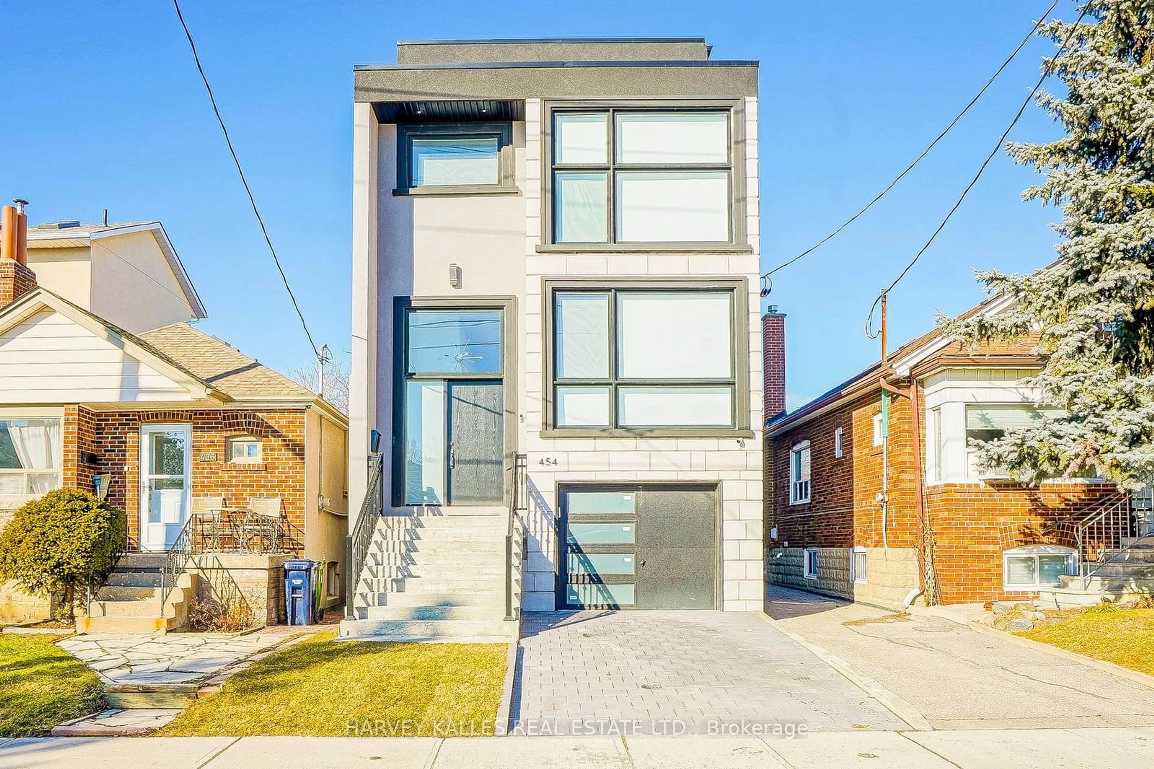 Home with brick exterior material, street for 454 Whitmore Ave, Toronto Ontario M6E 2N7