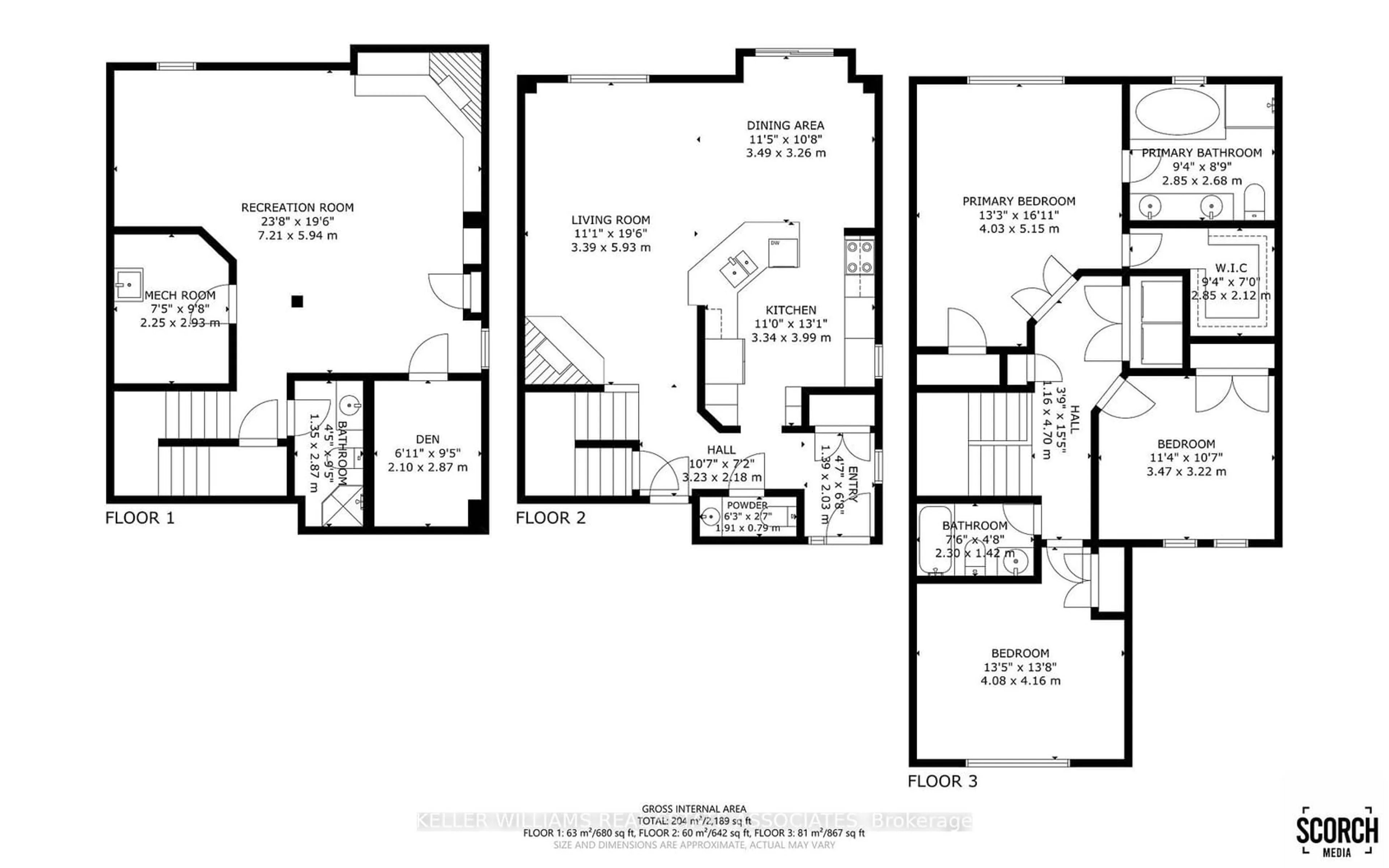 Floor plan for 5480 Glen Erin Dr #60, Mississauga Ontario L5M 5R3