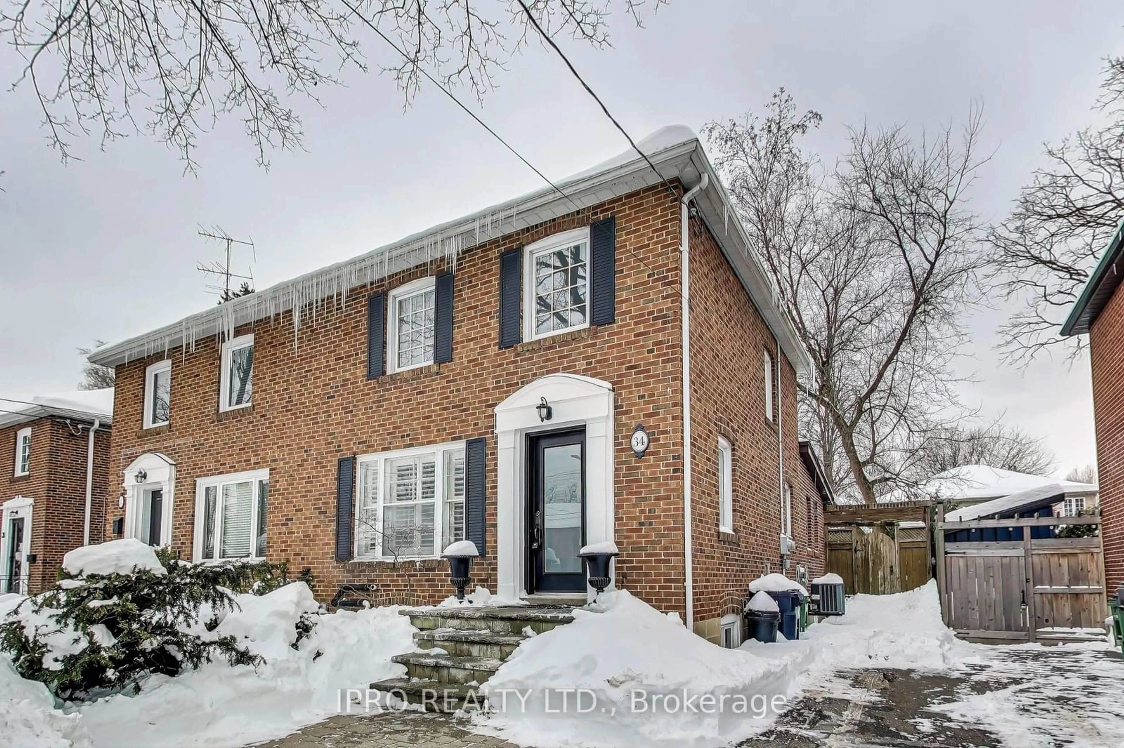 Home with brick exterior material, street for 34 Allanbrooke Dr, Toronto Ontario M9A 3N8