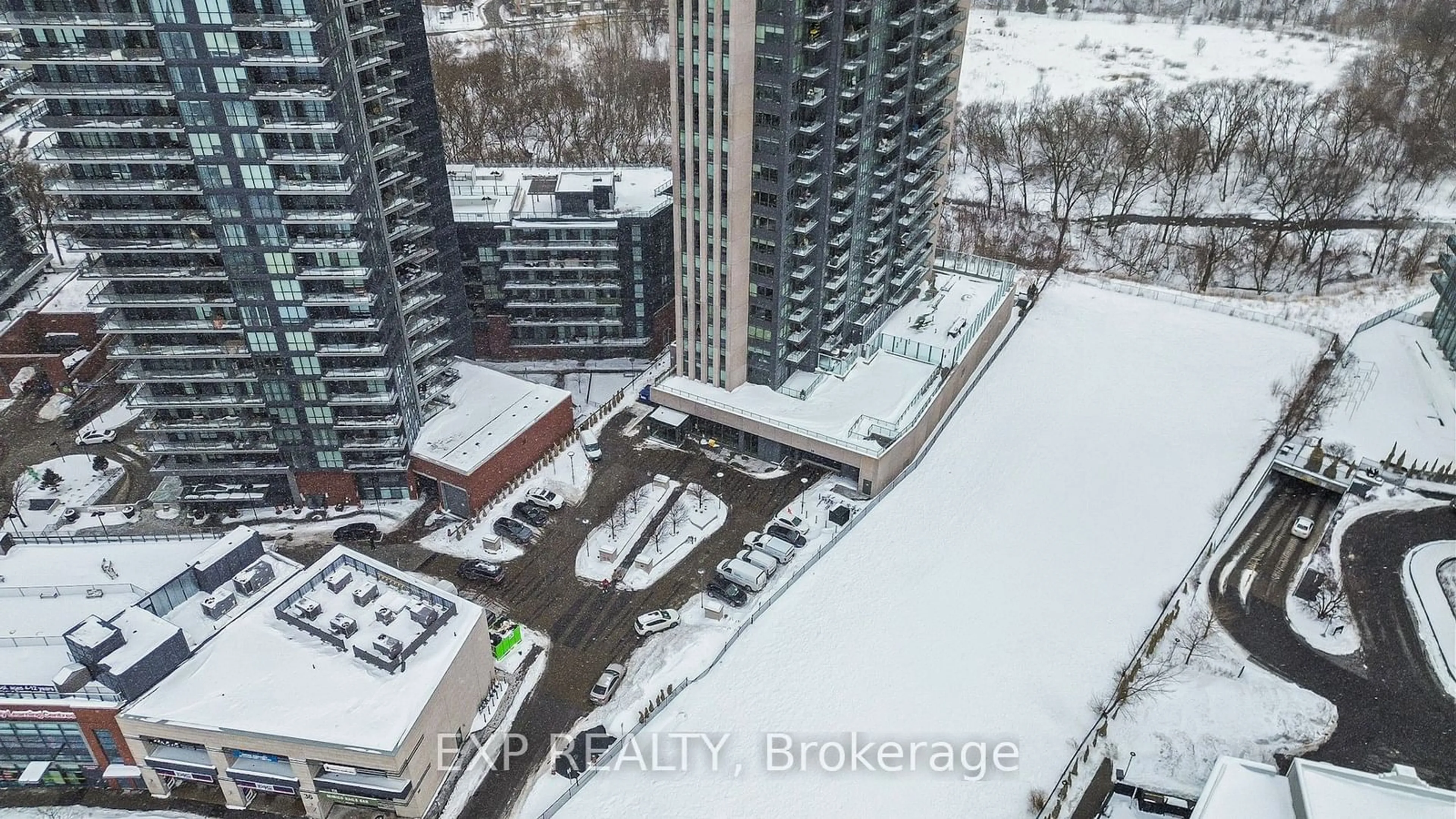 A pic from outside/outdoor area/front of a property/back of a property/a pic from drone, city buildings view from balcony for 36 Park lawn Rd #3108, Toronto Ontario M8V 0E5