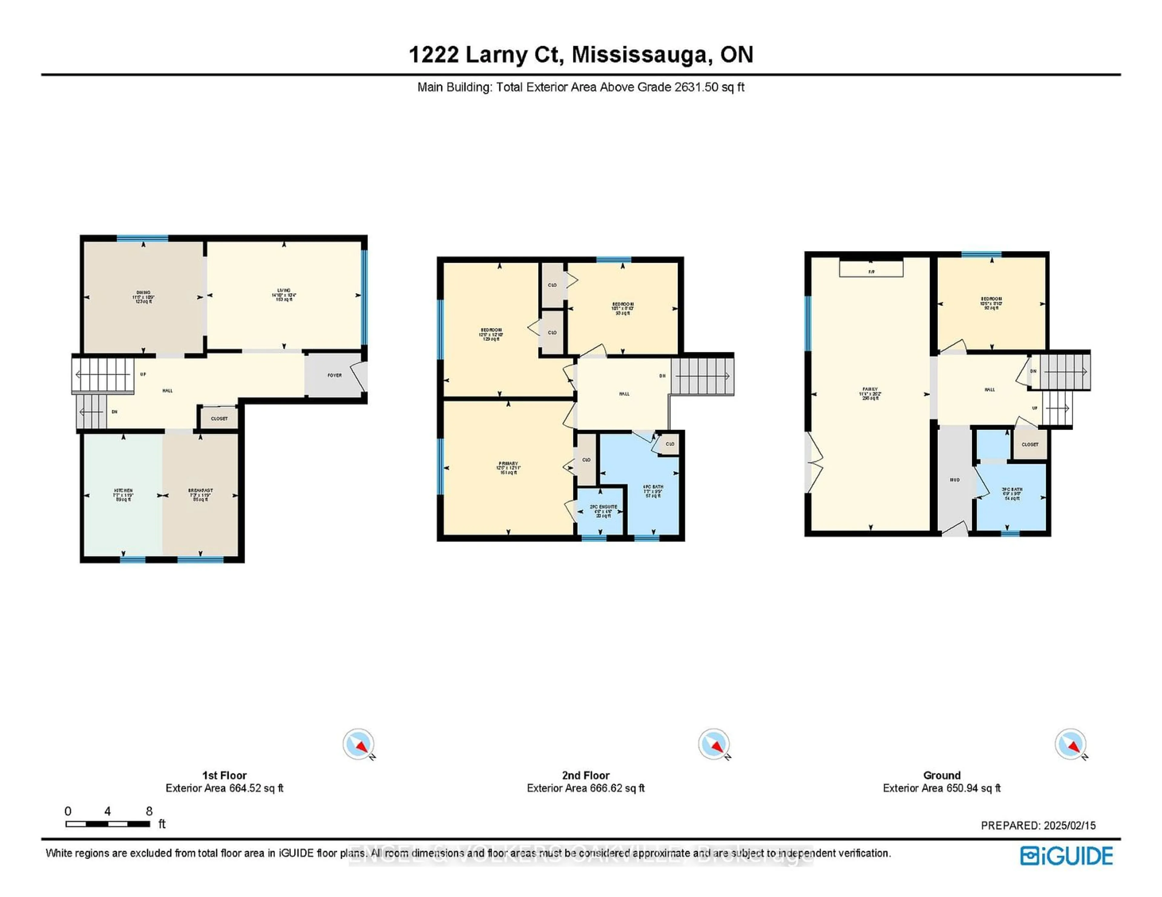 Floor plan for 1222 Larny Crt, Mississauga Ontario L4W 3N4