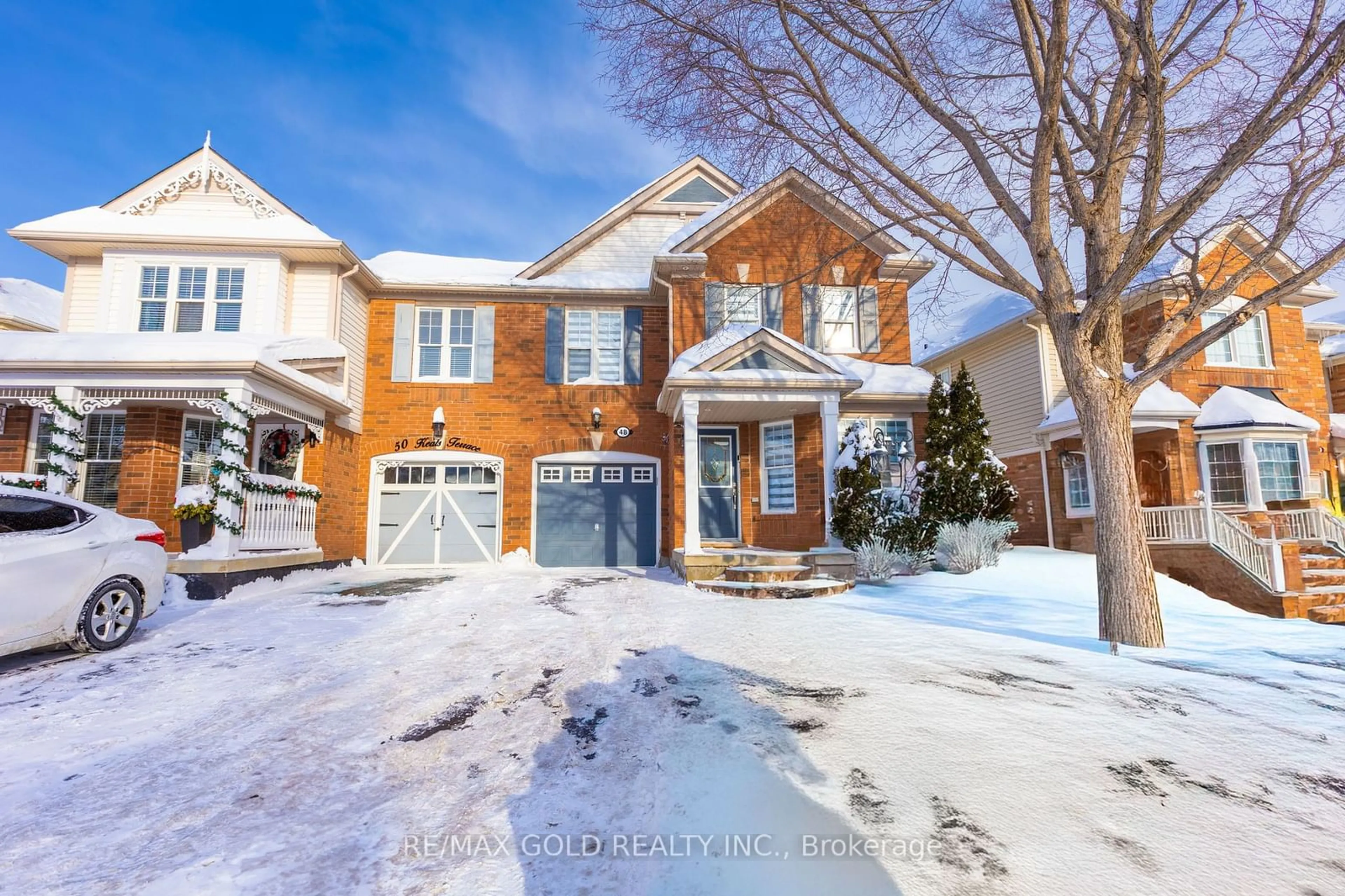 Home with brick exterior material, street for 48 Keats Terr, Brampton Ontario L7A 3M9