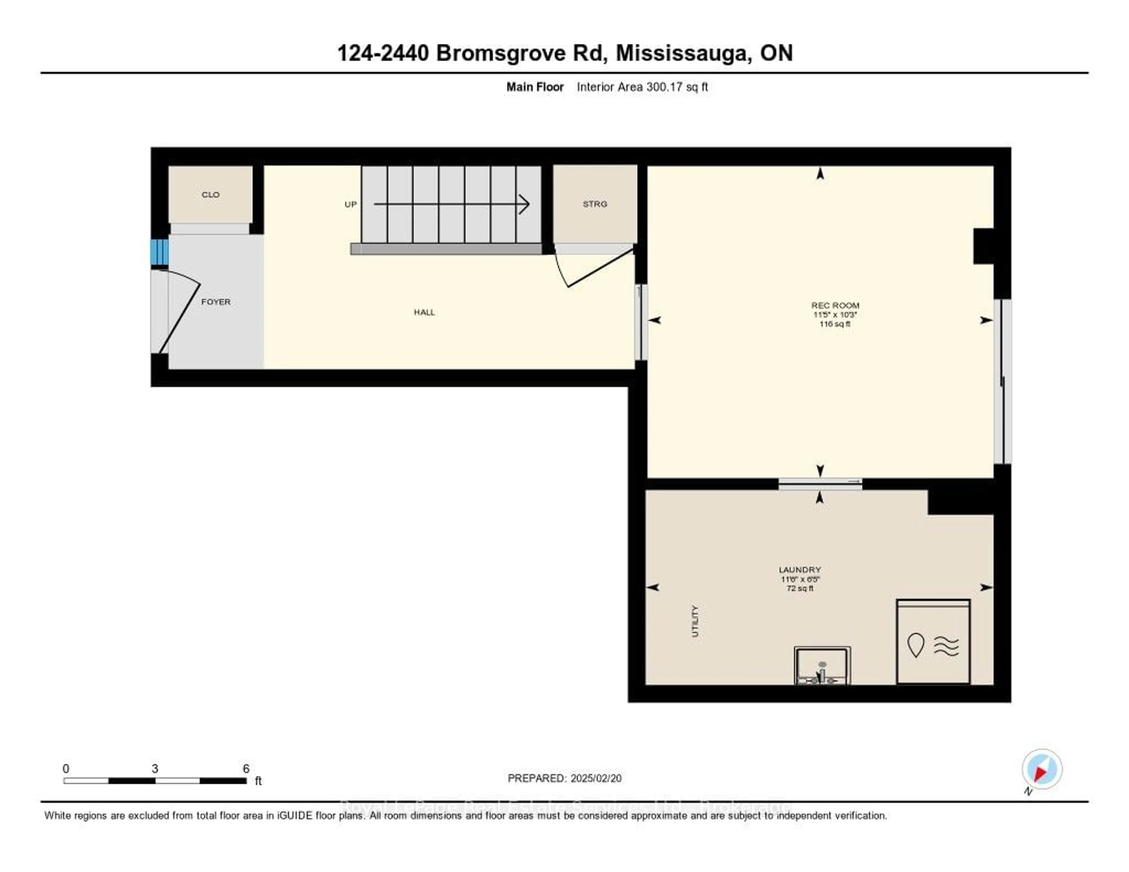 Floor plan for 2440 Bromsgrove Rd #124, Mississauga Ontario L5J 4J7